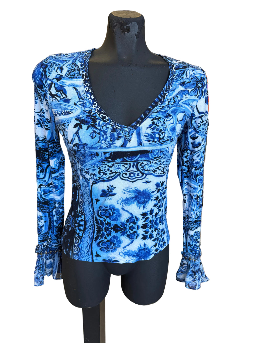 Top Roberto Cavalli FW2005 Vaso cinese