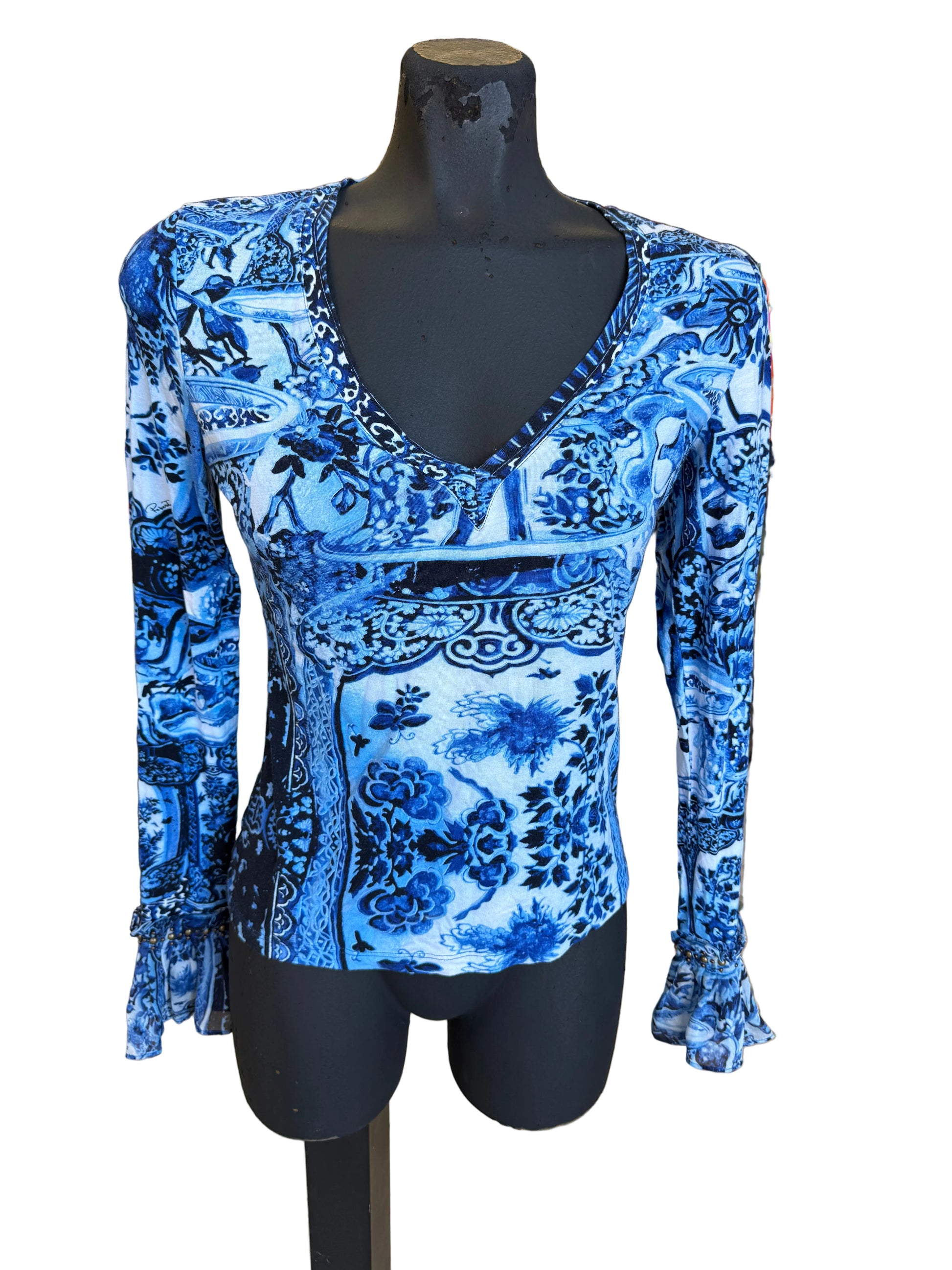 Top Roberto Cavalli FW2005 Vaso cinese