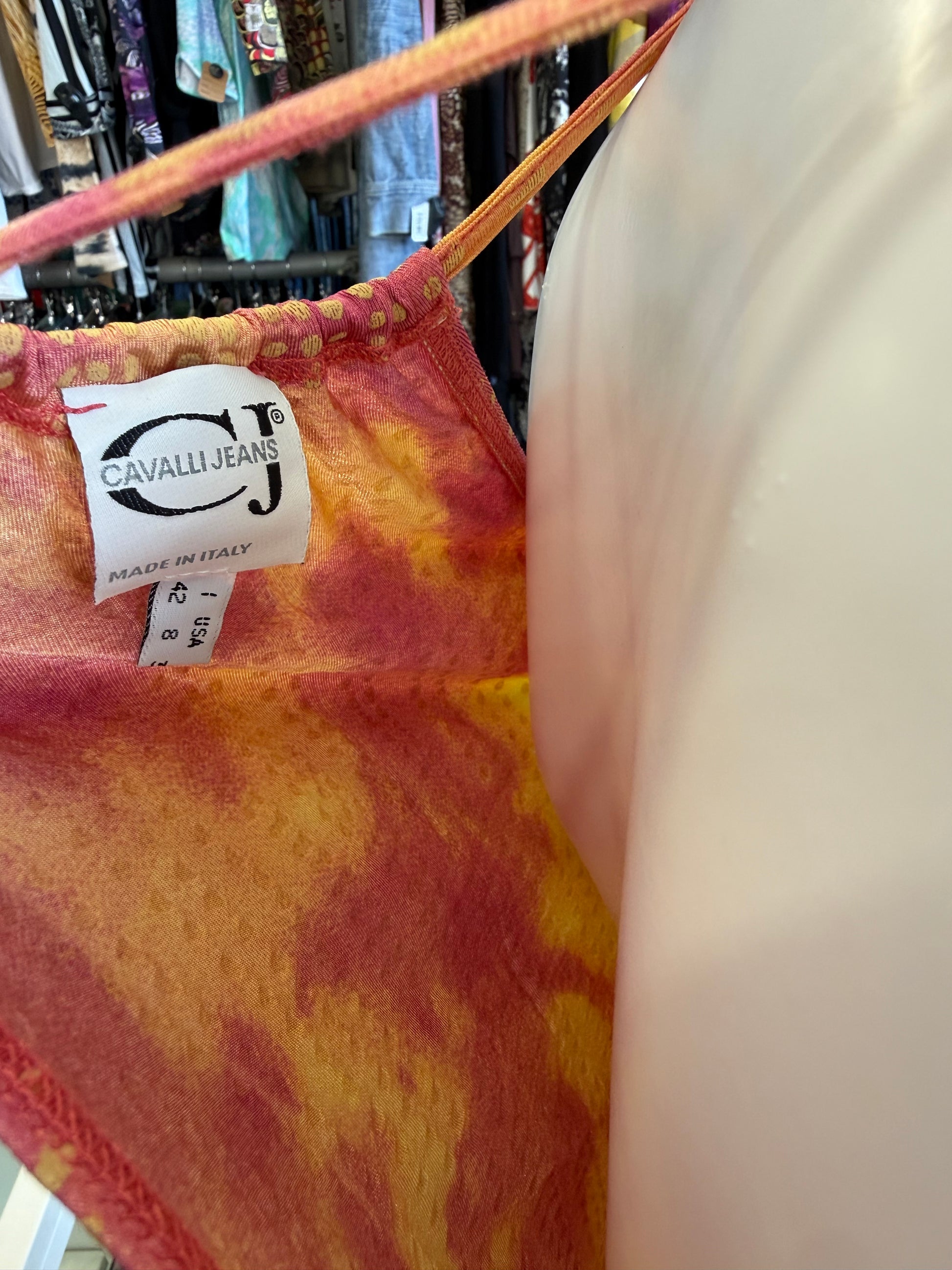 Top Roberto Cavalli nuvole / tramonto 90s