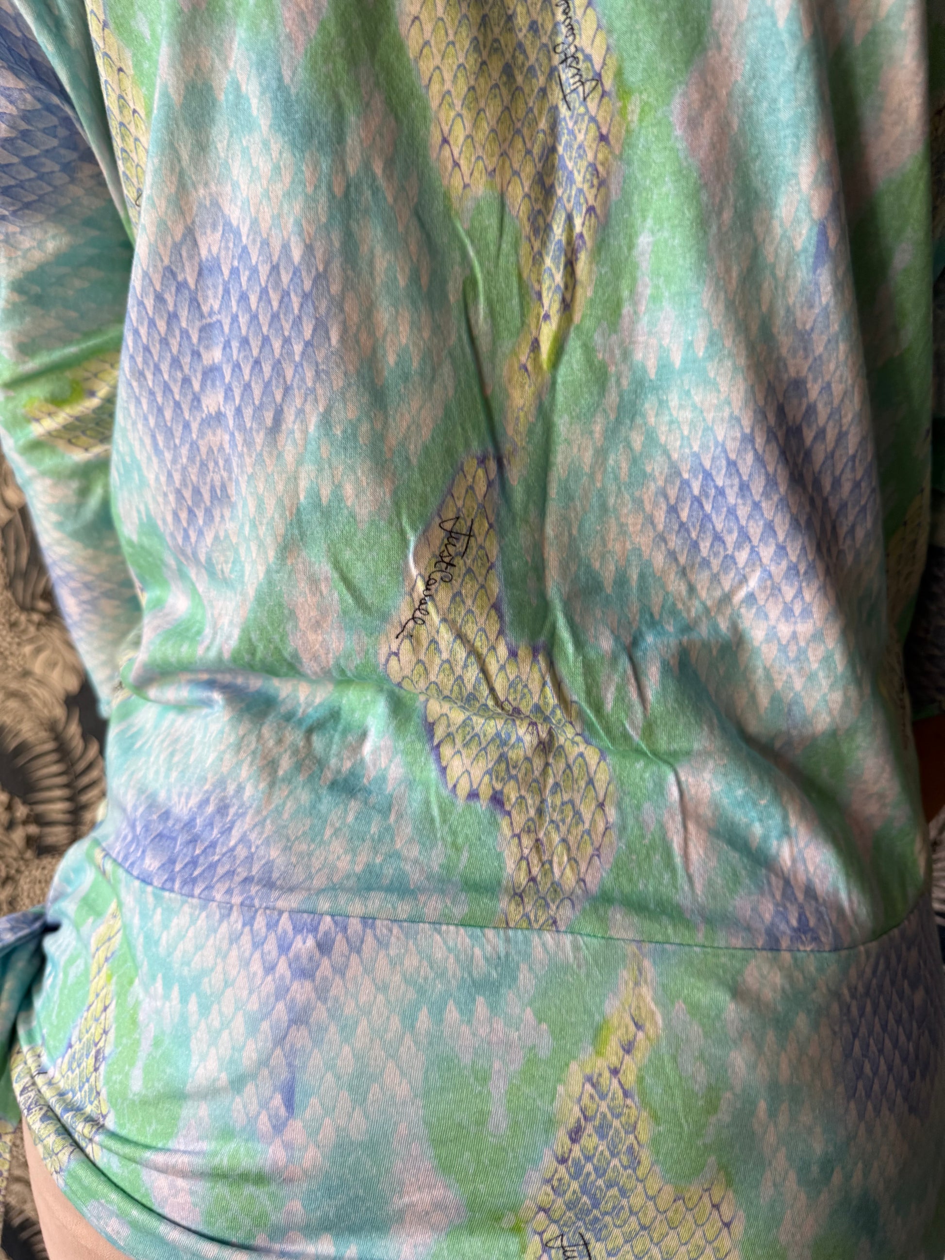 Top pitone multicolore Roberto Cavalli Just