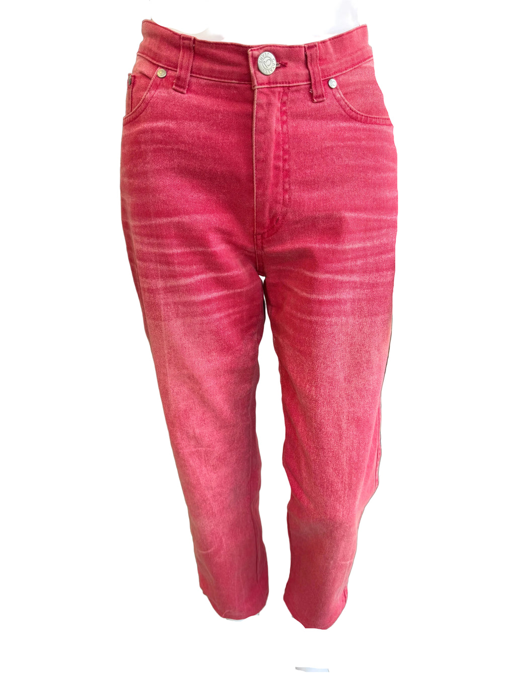 Jeans Roberto Cavalli fucsia sabbiato 90s