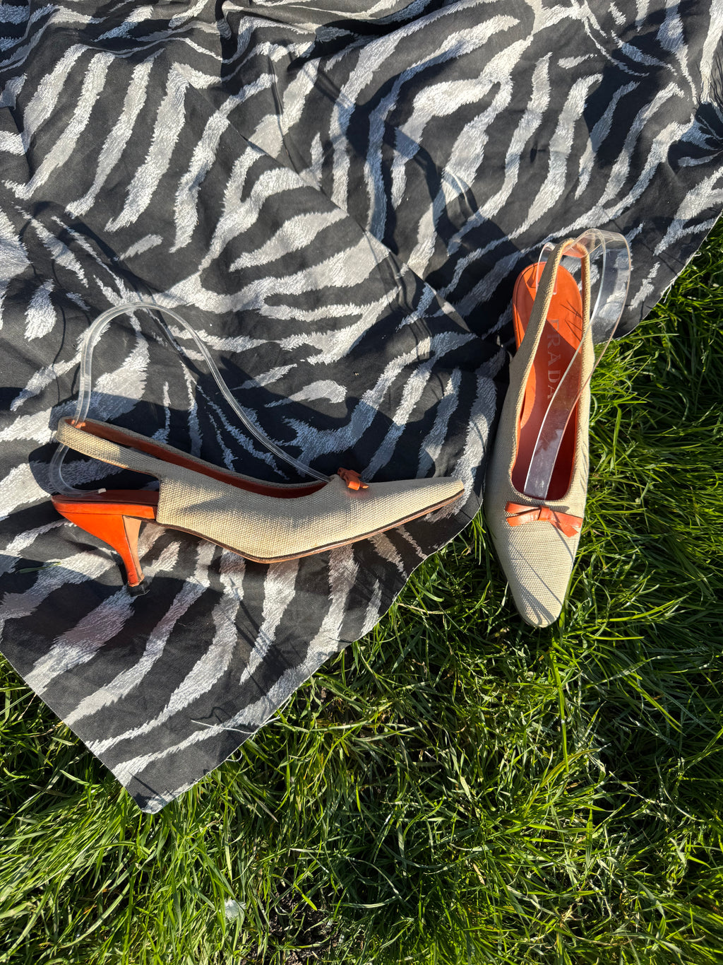 Sandali Slingback Prada 2000"