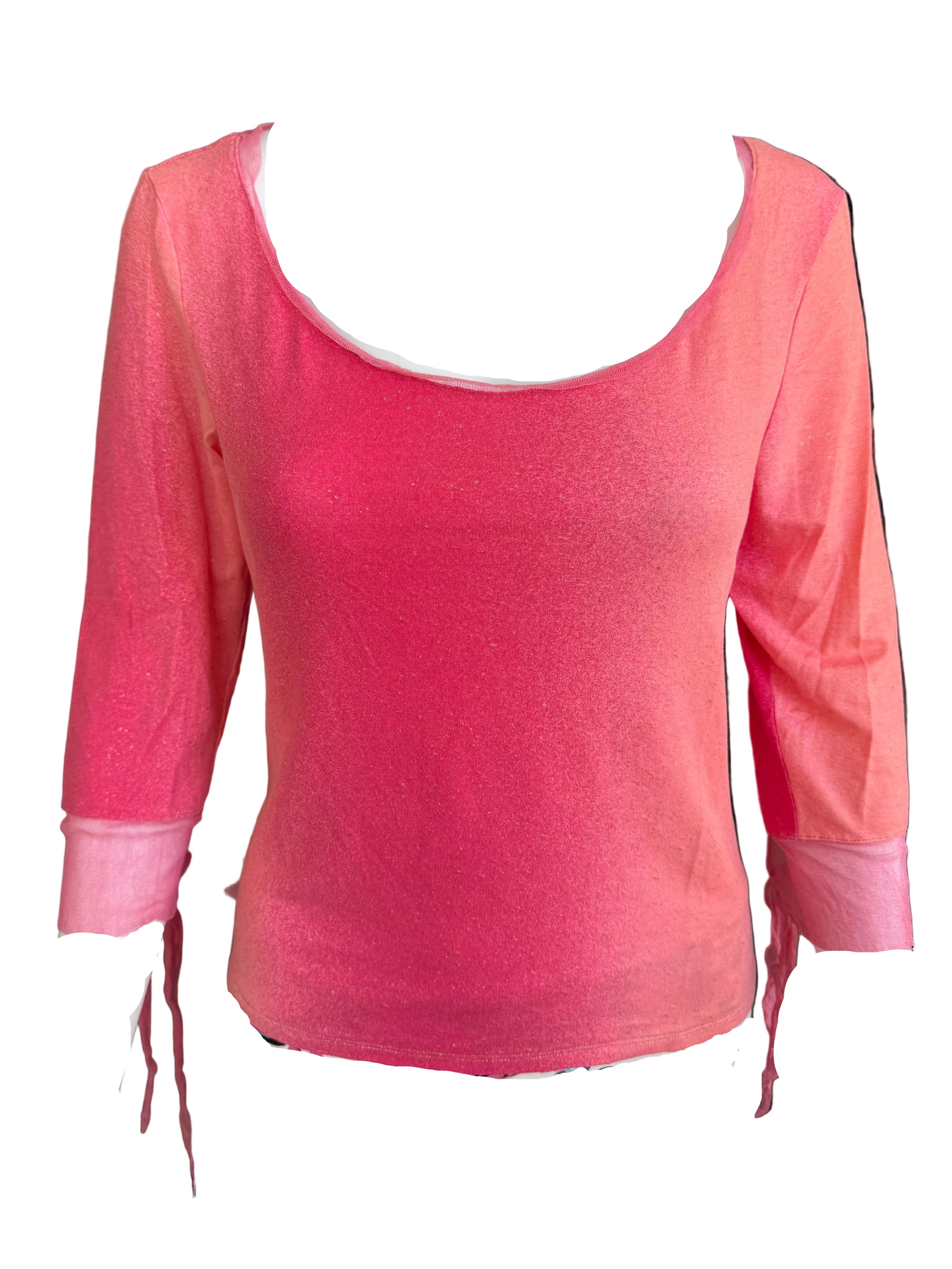 Top Roberto Cavalli FW2000 rosa in seta