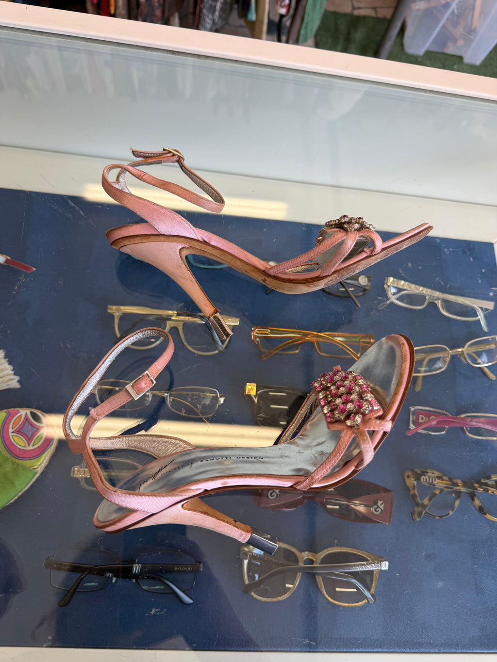 Sandali gioiello Giuseppe Zanotti rosa 00s