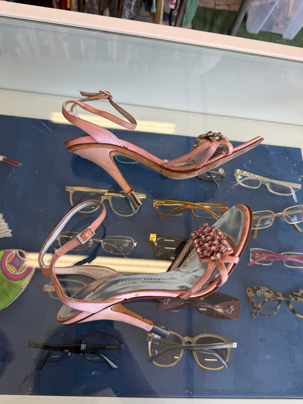 Sandali gioiello Giuseppe Zanotti rosa 00s