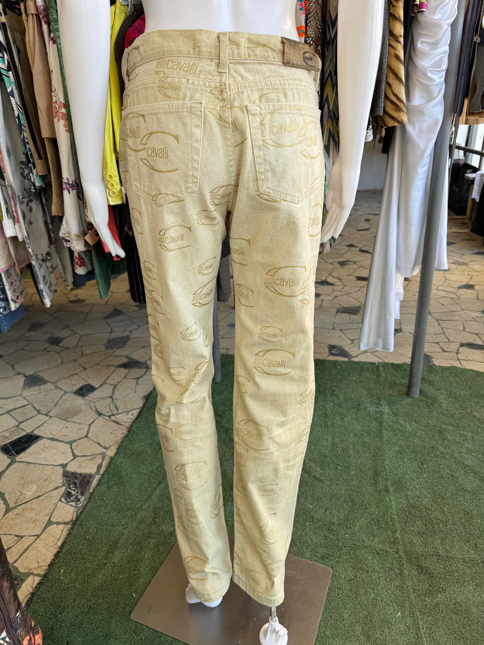 Jeans logo Roberto Cavalli Just 2000s