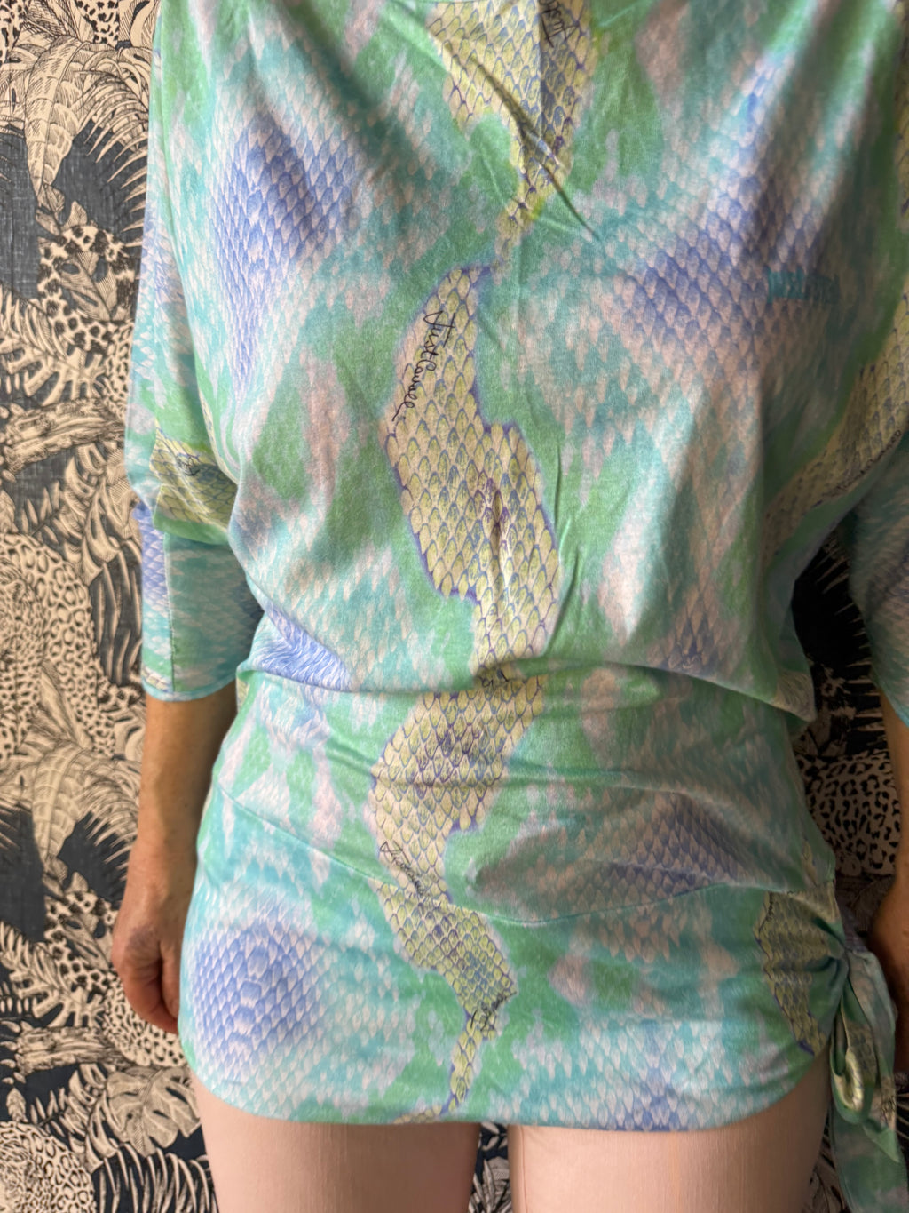 Top pitone multicolore Roberto Cavalli Just