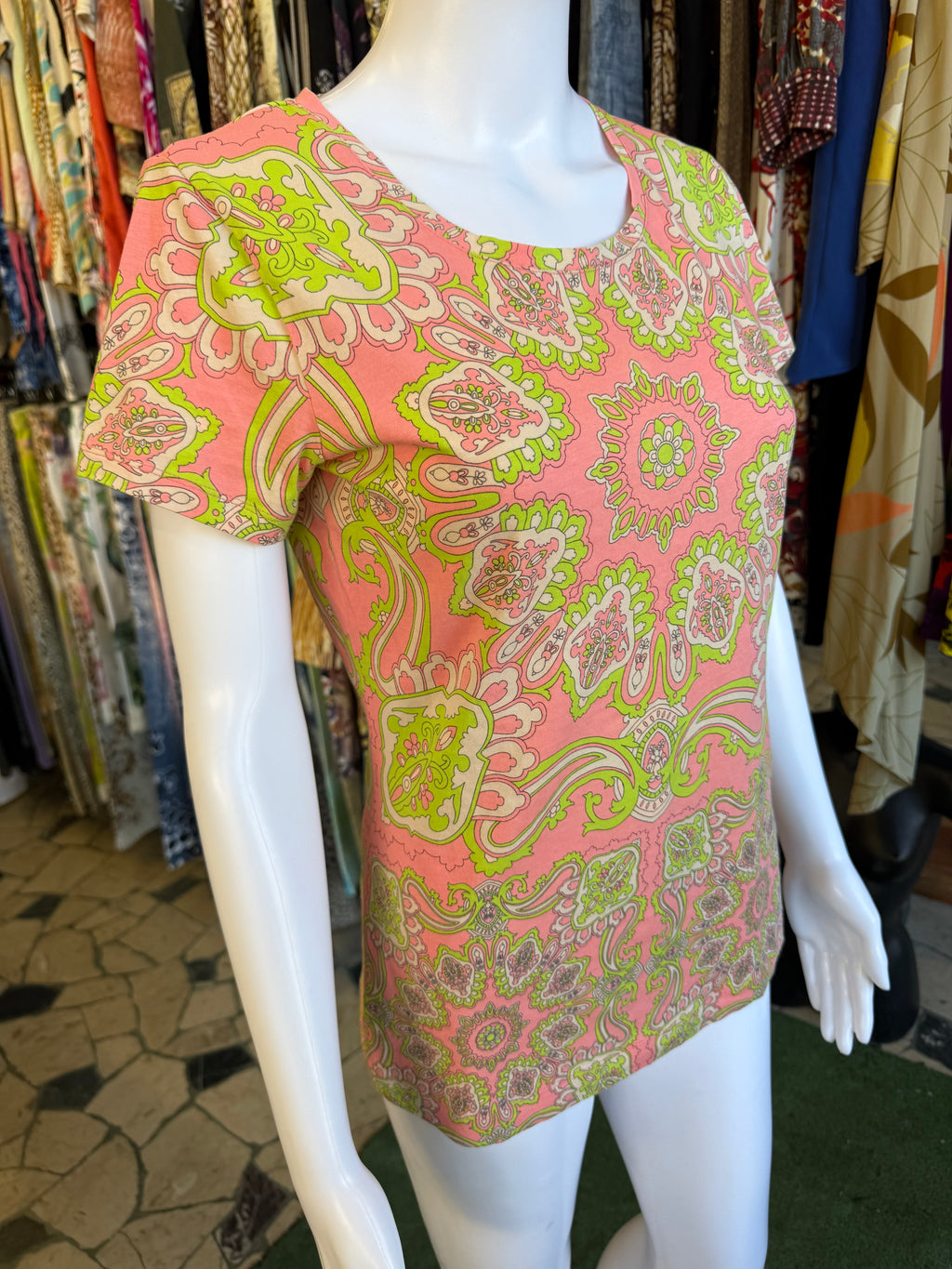 T-shirt Escada paisley 2000s