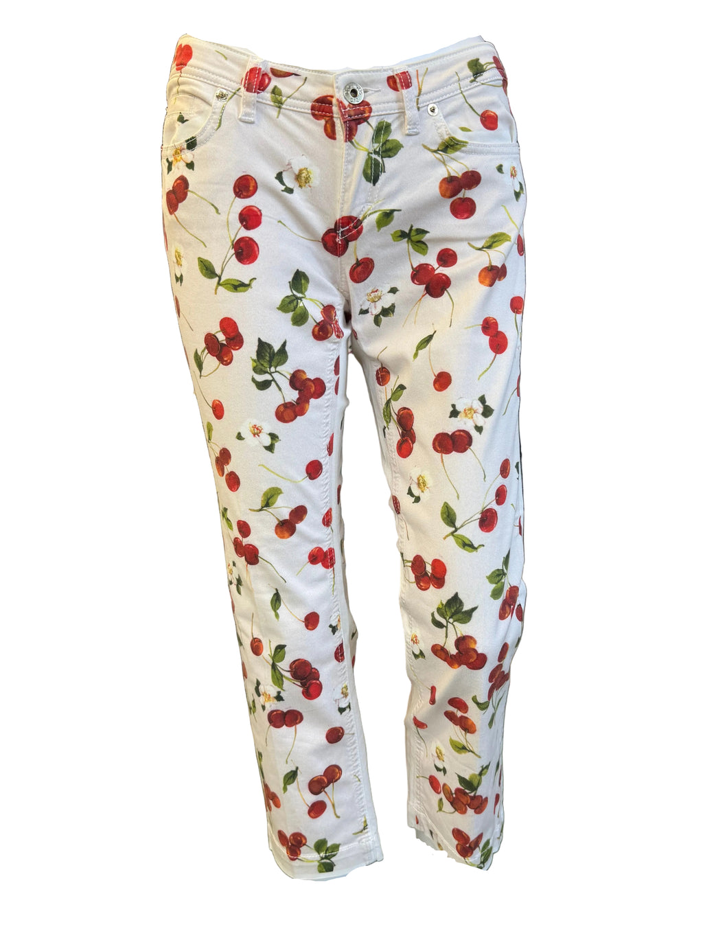 Jeans Dolce & Gabbana ciliegie rosse anni 00s
