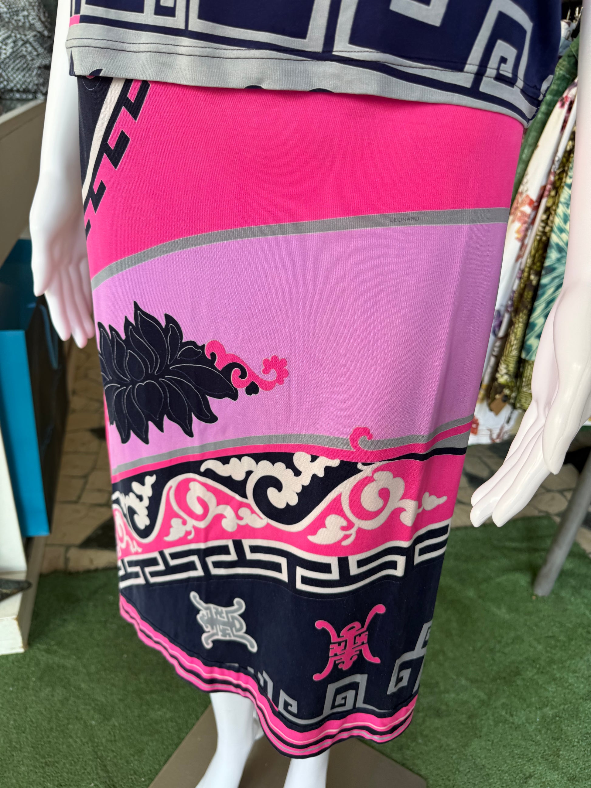 Completo Leonard Paris in seta stile Cina 00s
