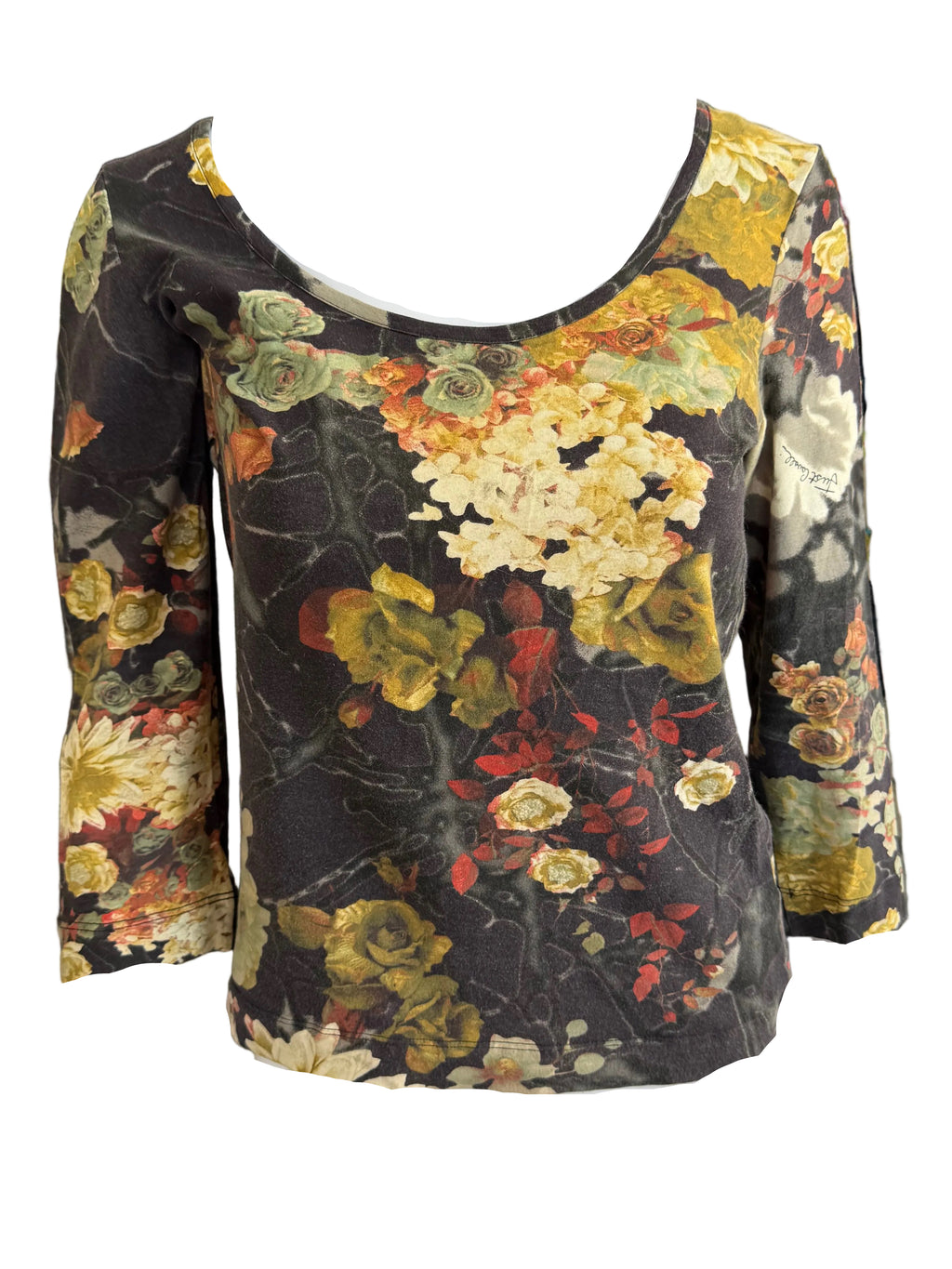 Top Roberto Cavalli floreale 2000s