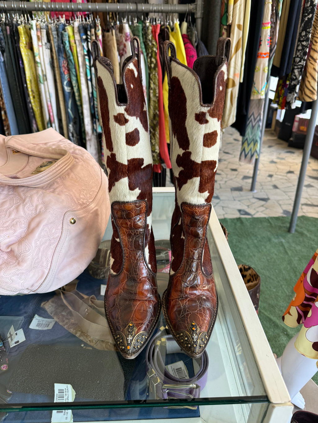 Stivali gioiello Giuseppe Zanotti Cowboy Texani cavallino