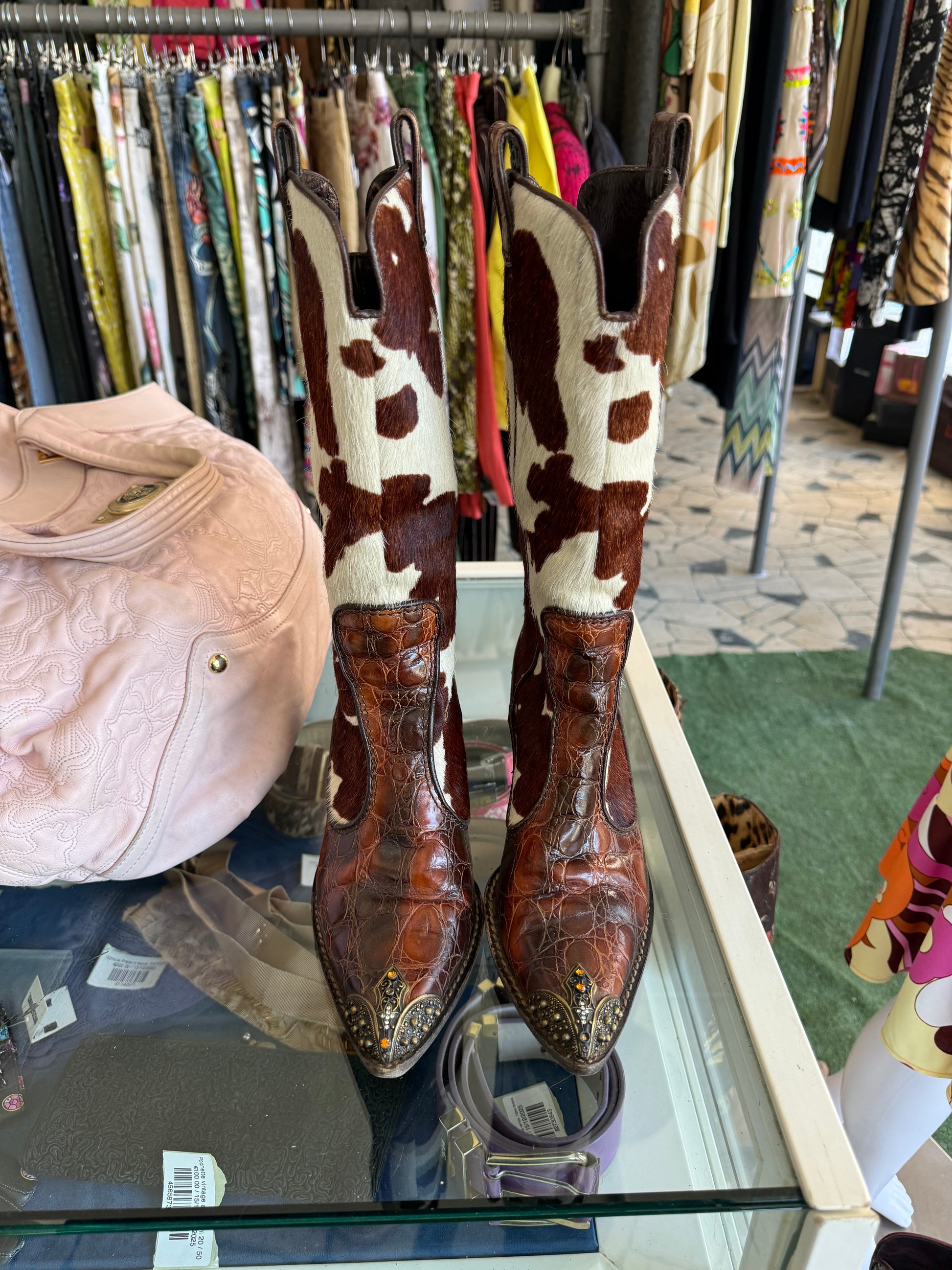 Stivali gioiello Giuseppe Zanotti Cowboy Texani cavallino