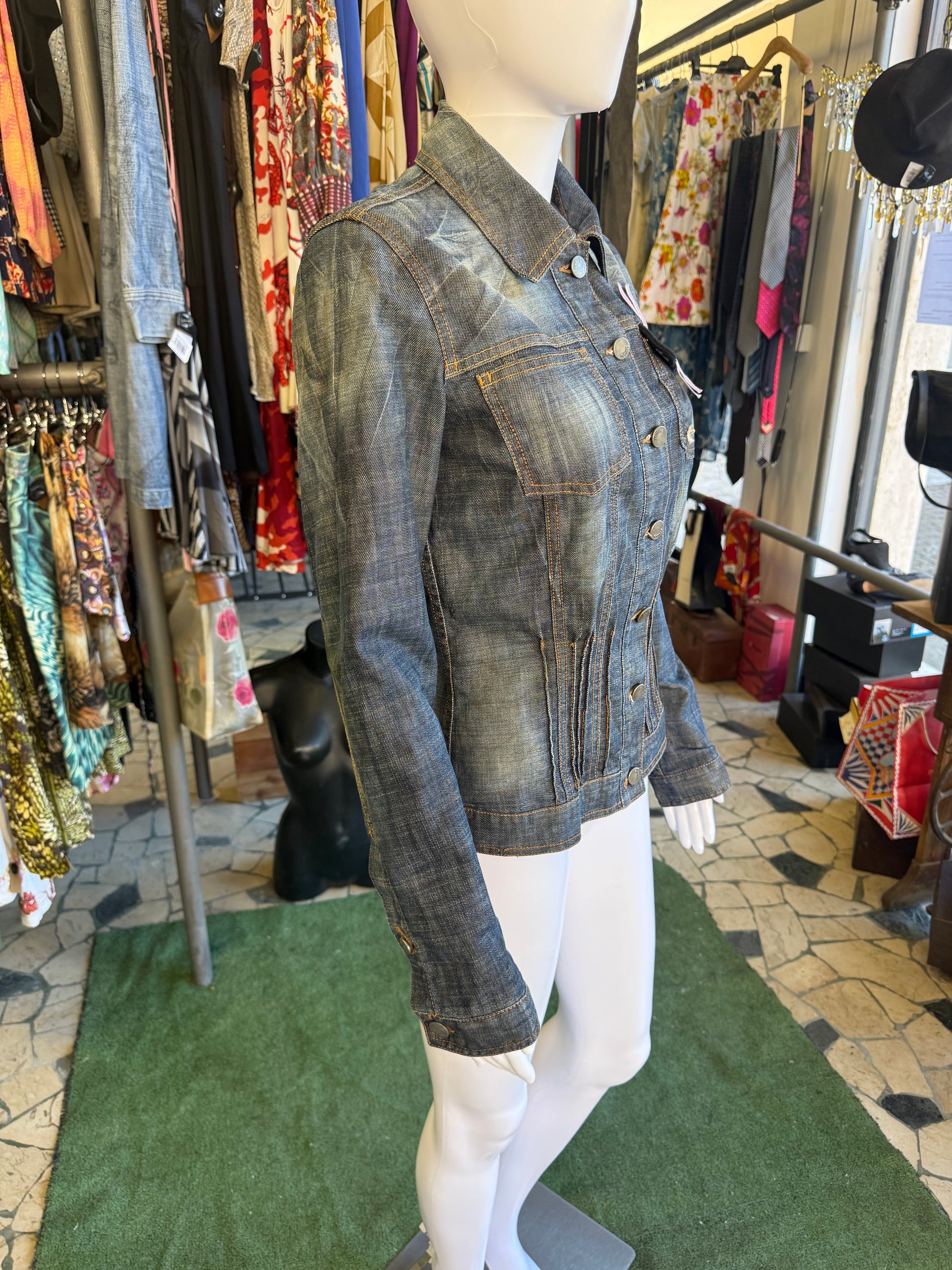 Giacca John Galliano ricamata 2000s