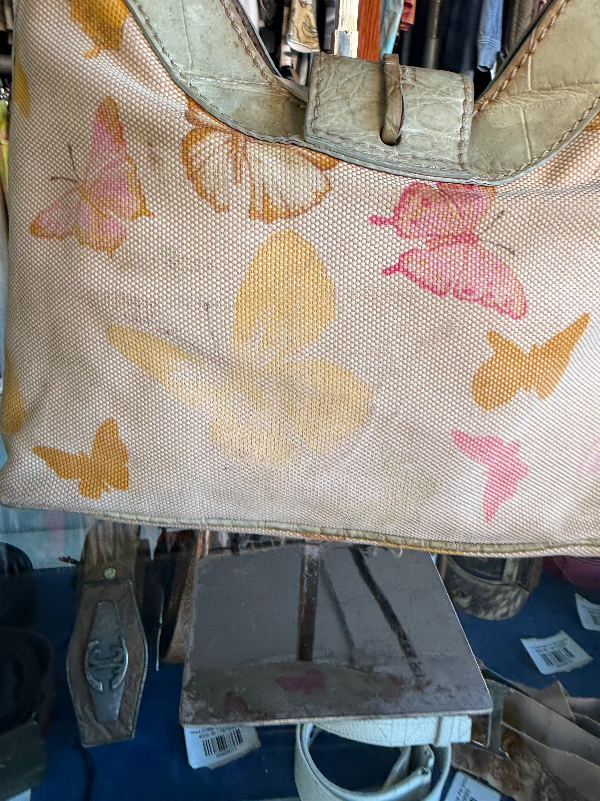 Borsa Valentino Garavani SS2004 farfalle e pelle croco