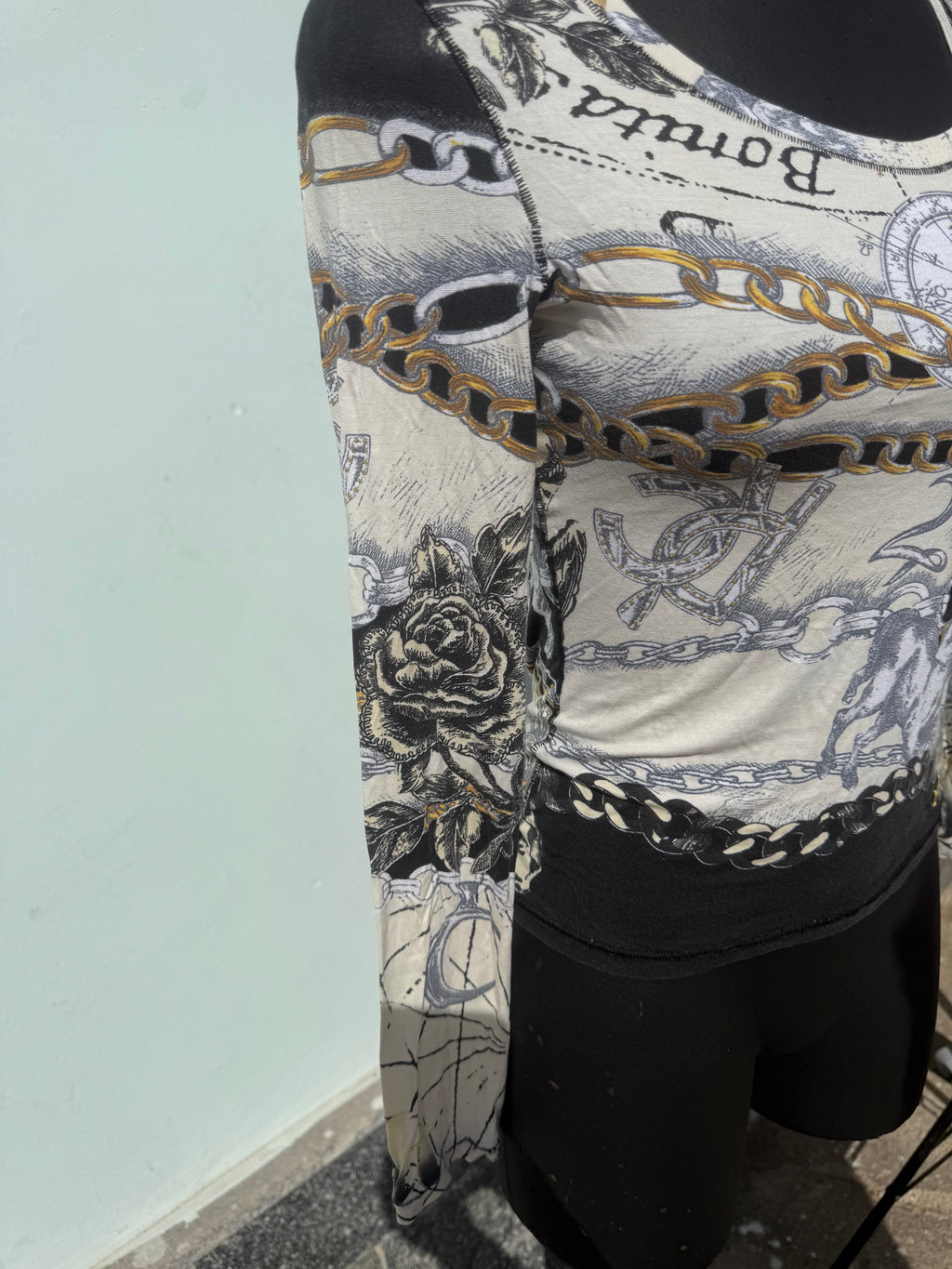 Top / t-shirt manica lunga Roberto Cavalli FW2003
zodiaco