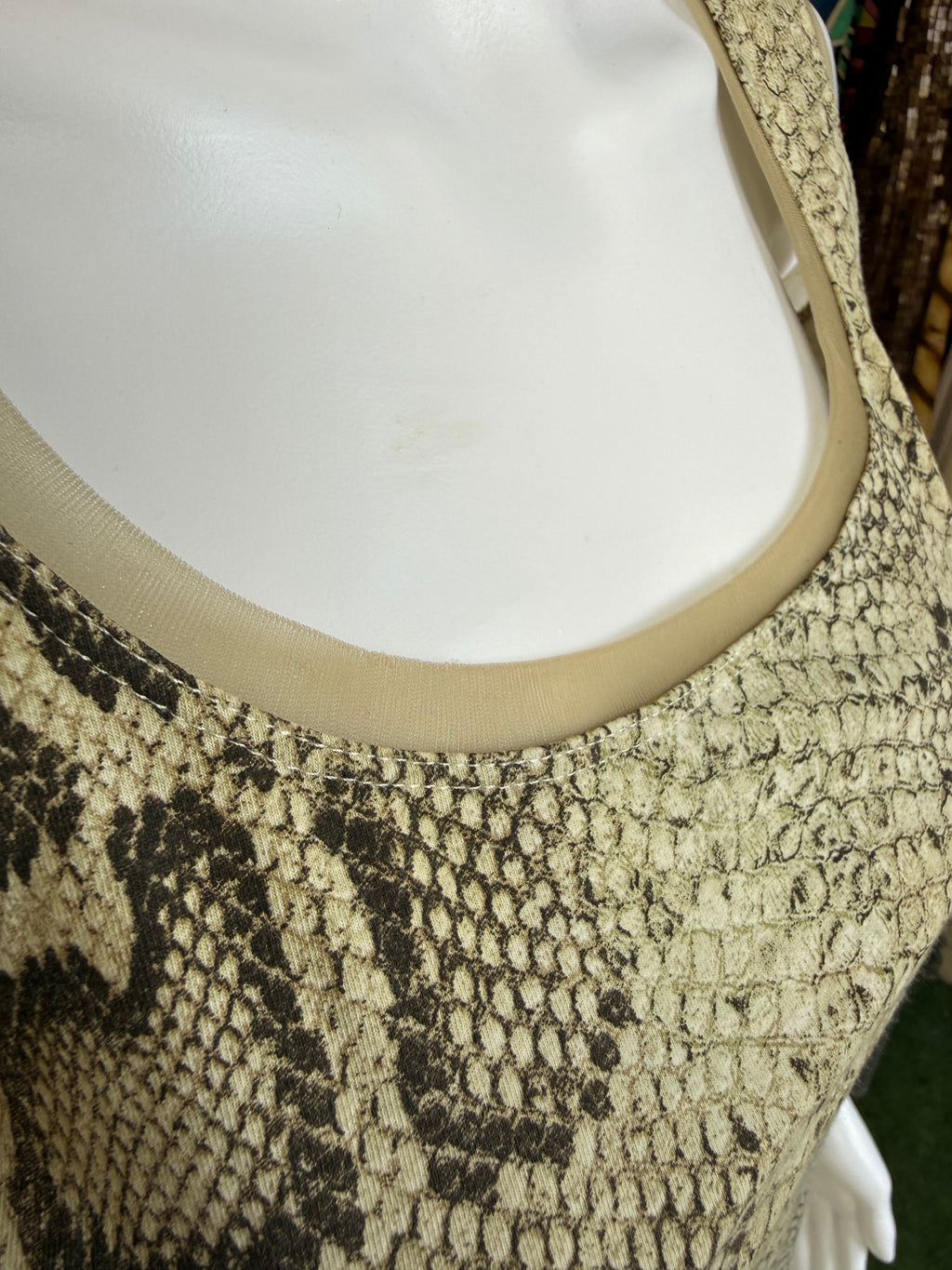 Top smanicato Roberto Cavalli SS1998 pitone