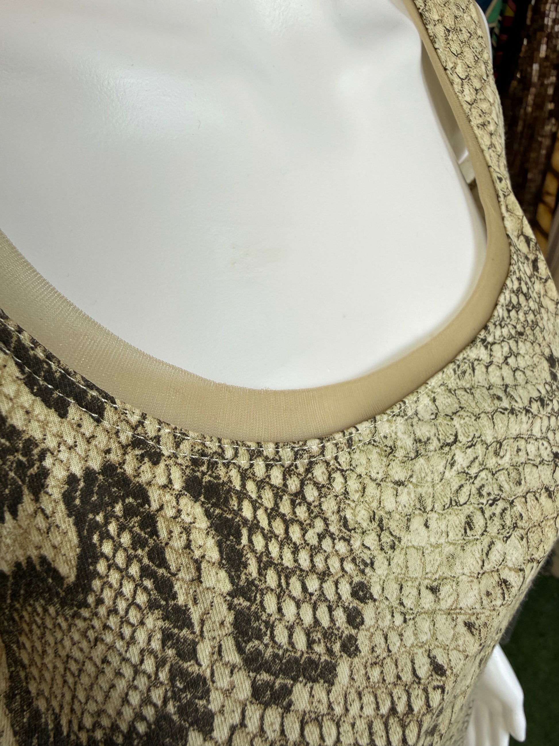 Top smanicato Roberto Cavalli SS1998 pitone