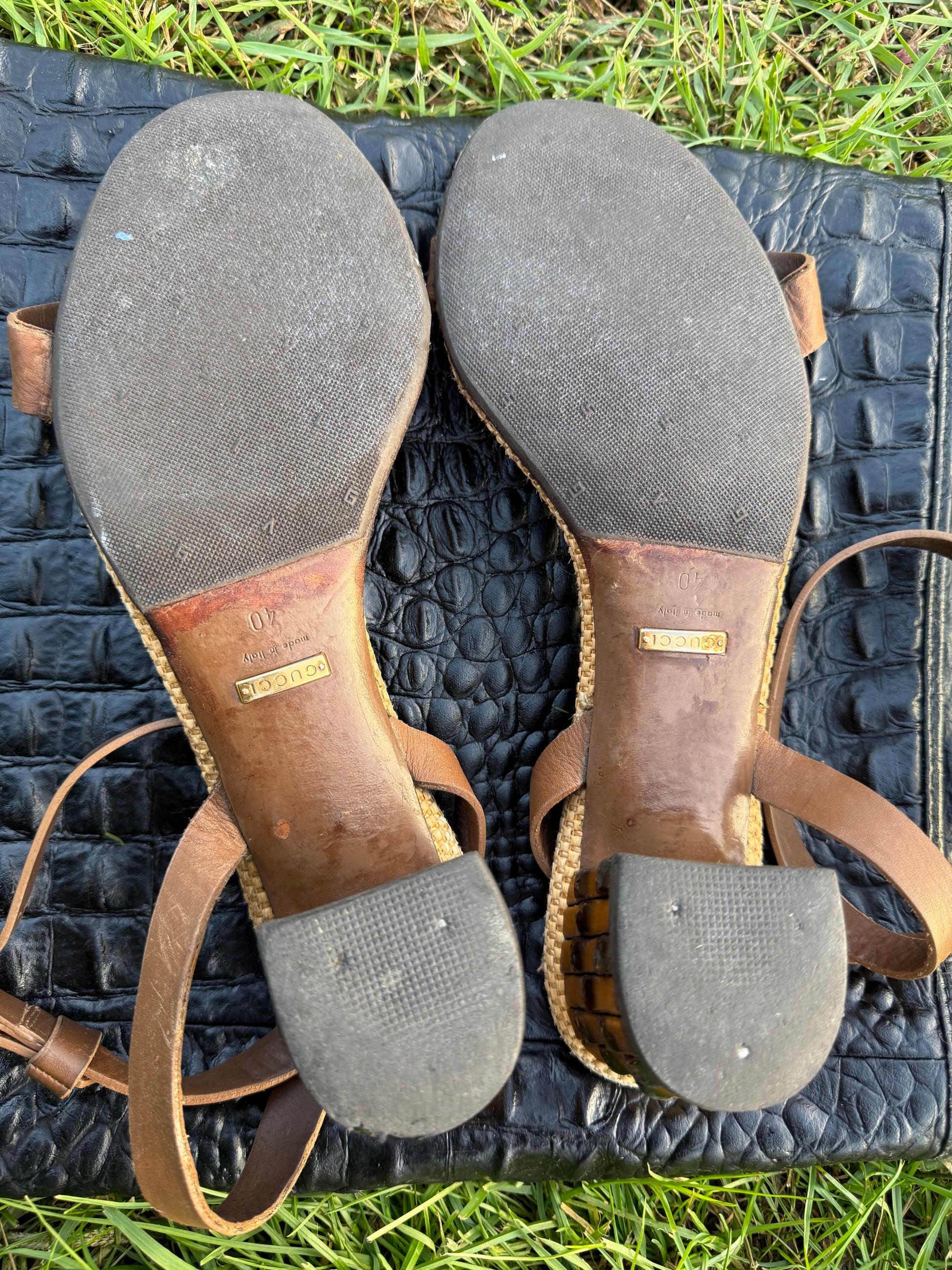 Sandali Gucci tacco bambù 2010”
