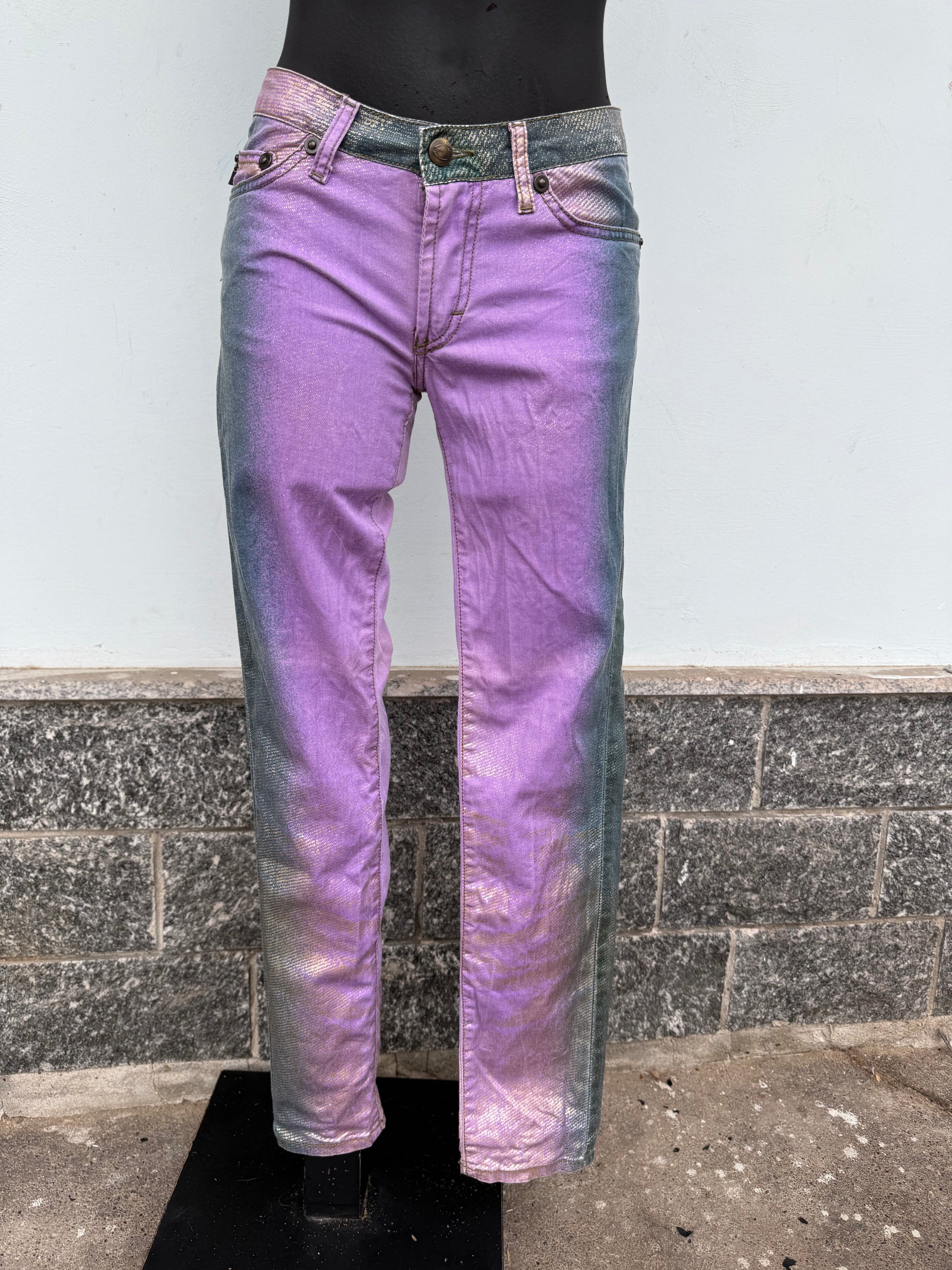 Jeans Roberto Cavalli Just multicolore anni 2000