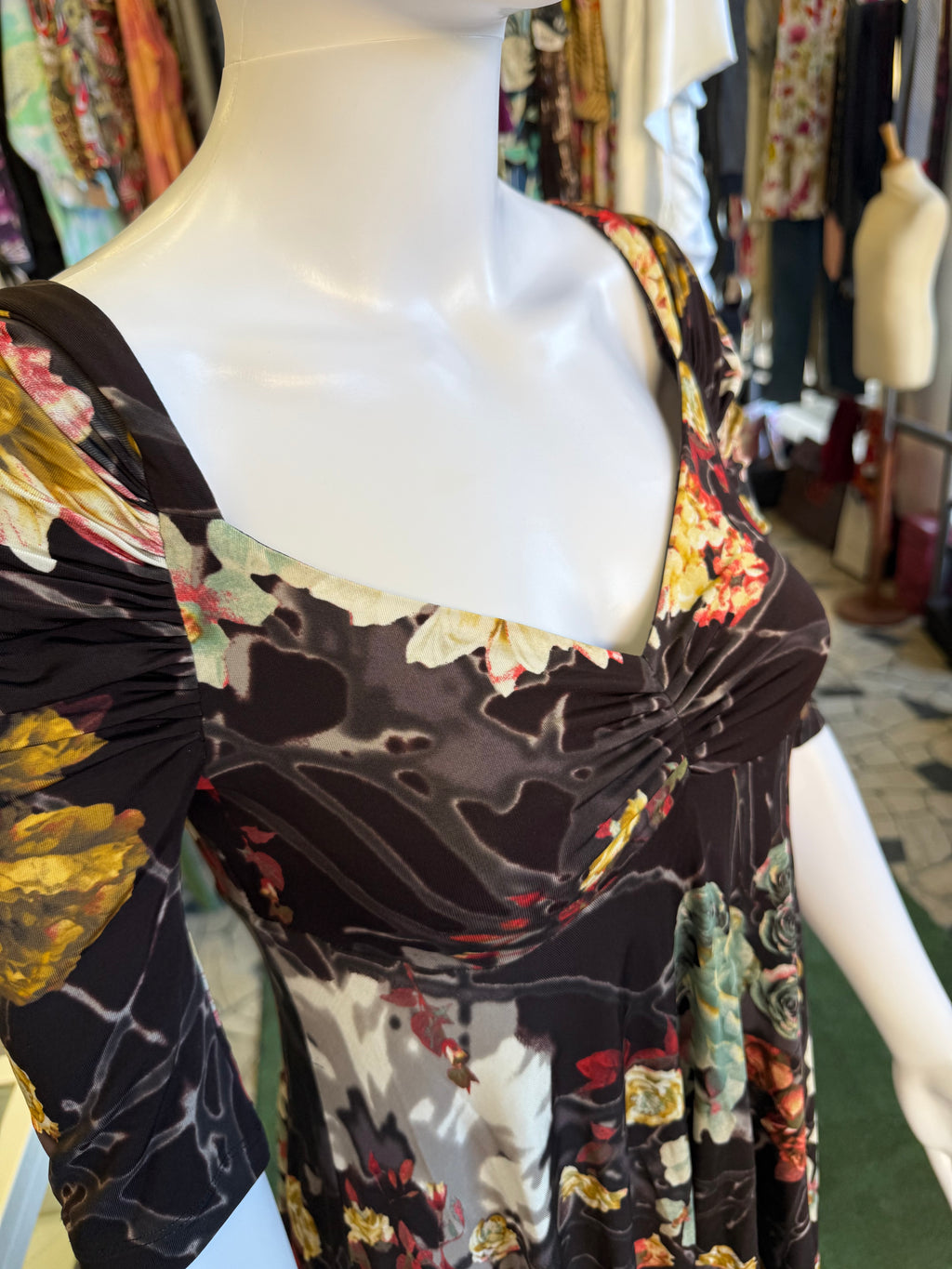Abito Roberto Cavalli floreale anno 2000s