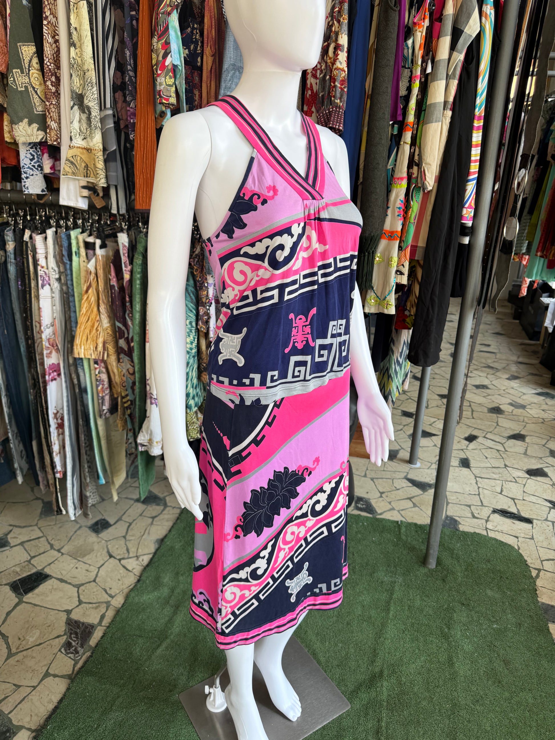 Completo Leonard Paris in seta stile Cina 00s