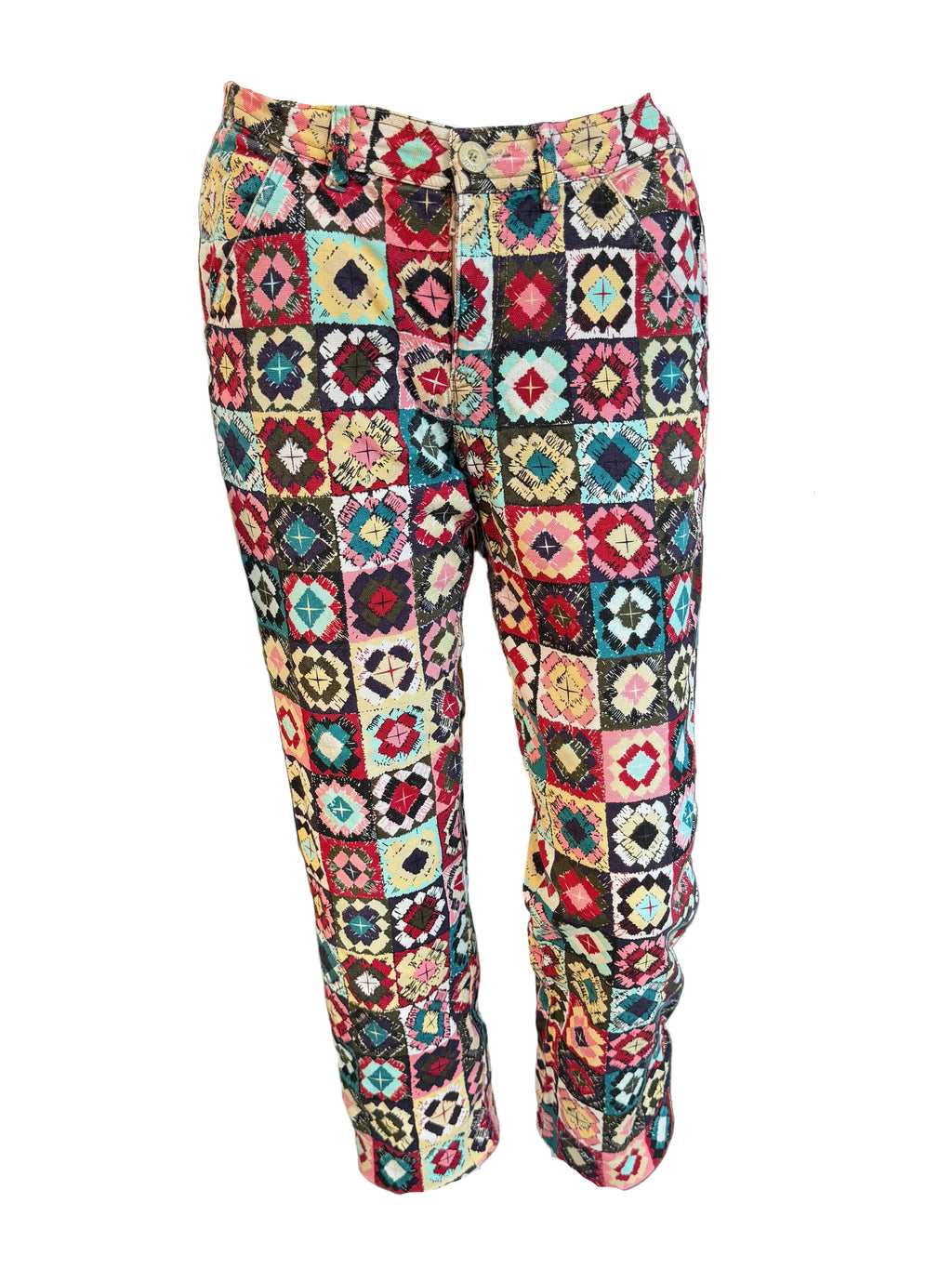 Jeans Capri Moschino patchwork 00s