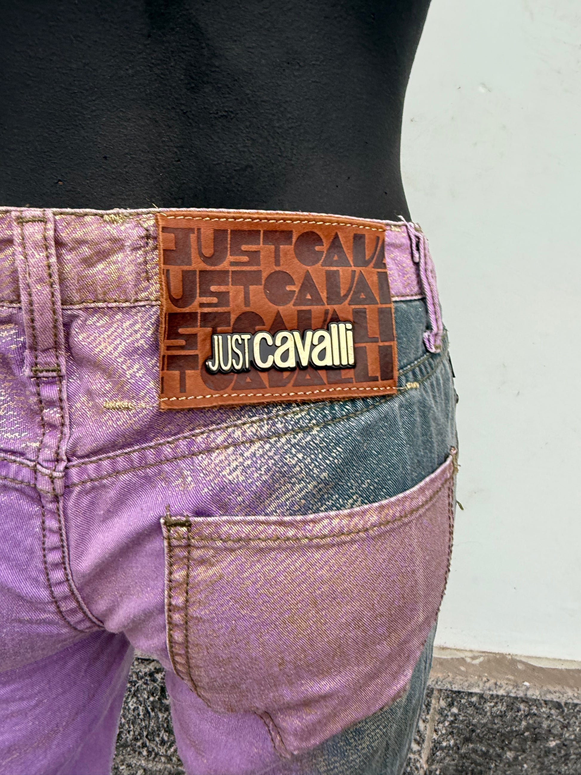Jeans Roberto Cavalli Just multicolore anni 2000
