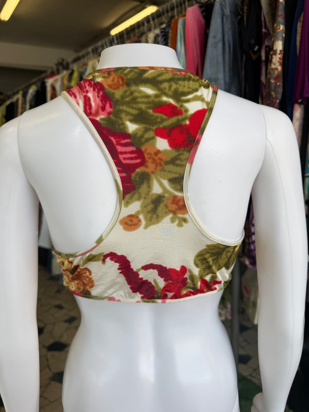 Top Gianfranco Ferrè fiori tropicali 00s