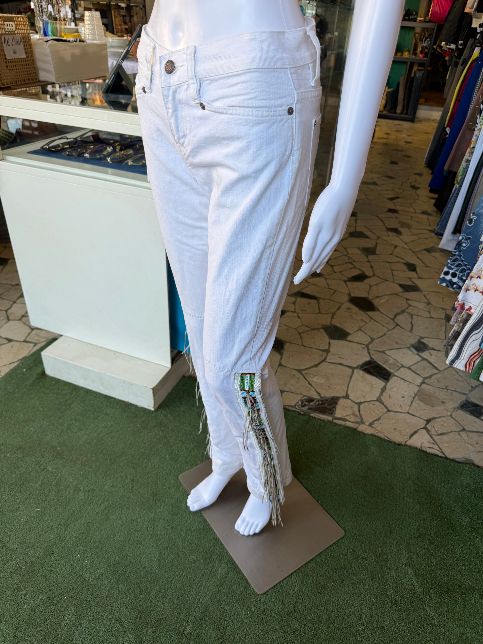 Jeans Ralph Lauren navajo e frange 00s