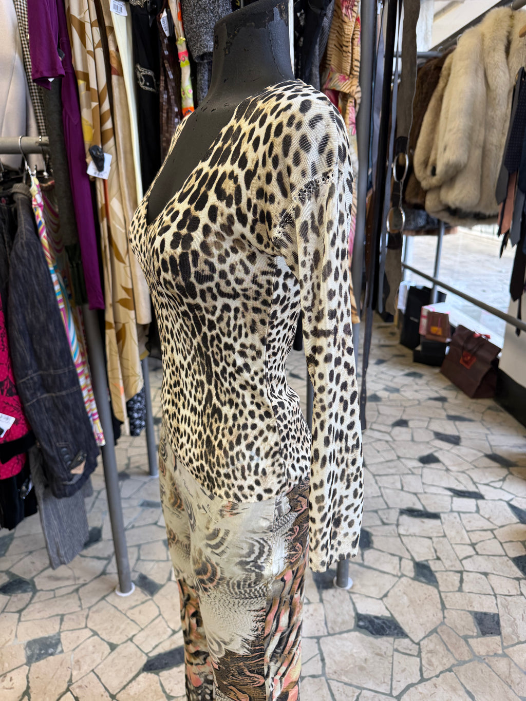 Top leopardo Roberto Cavalli FW1997