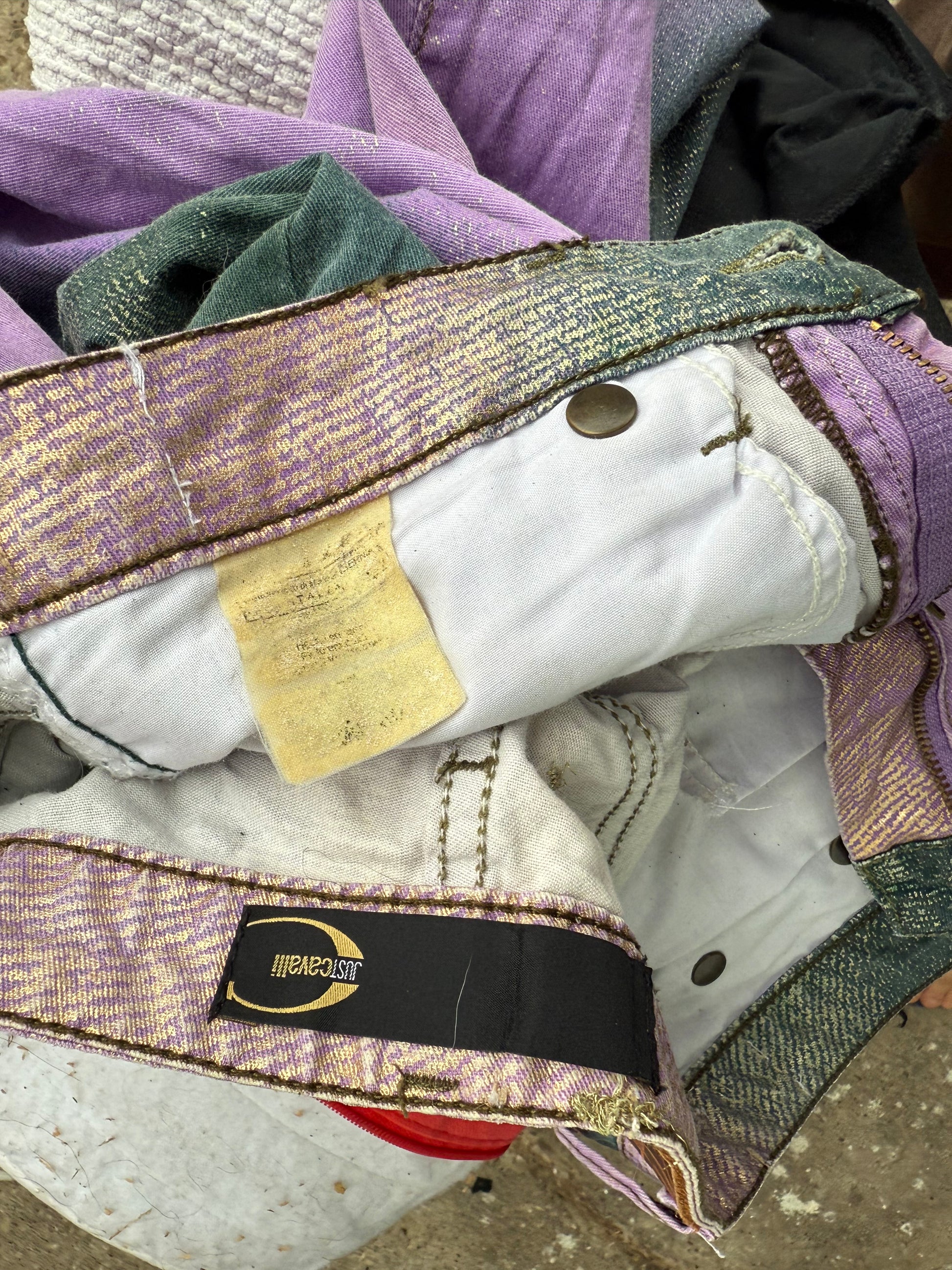 Jeans Roberto Cavalli Just multicolore anni 2000