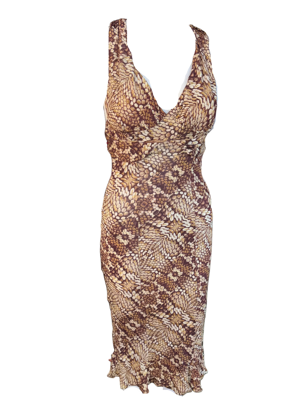 Abito Roberto Cavalli animalier pitone