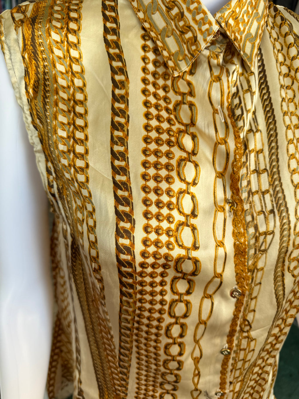 Camicia Roberto Cavalli smanicate FW2003 catene