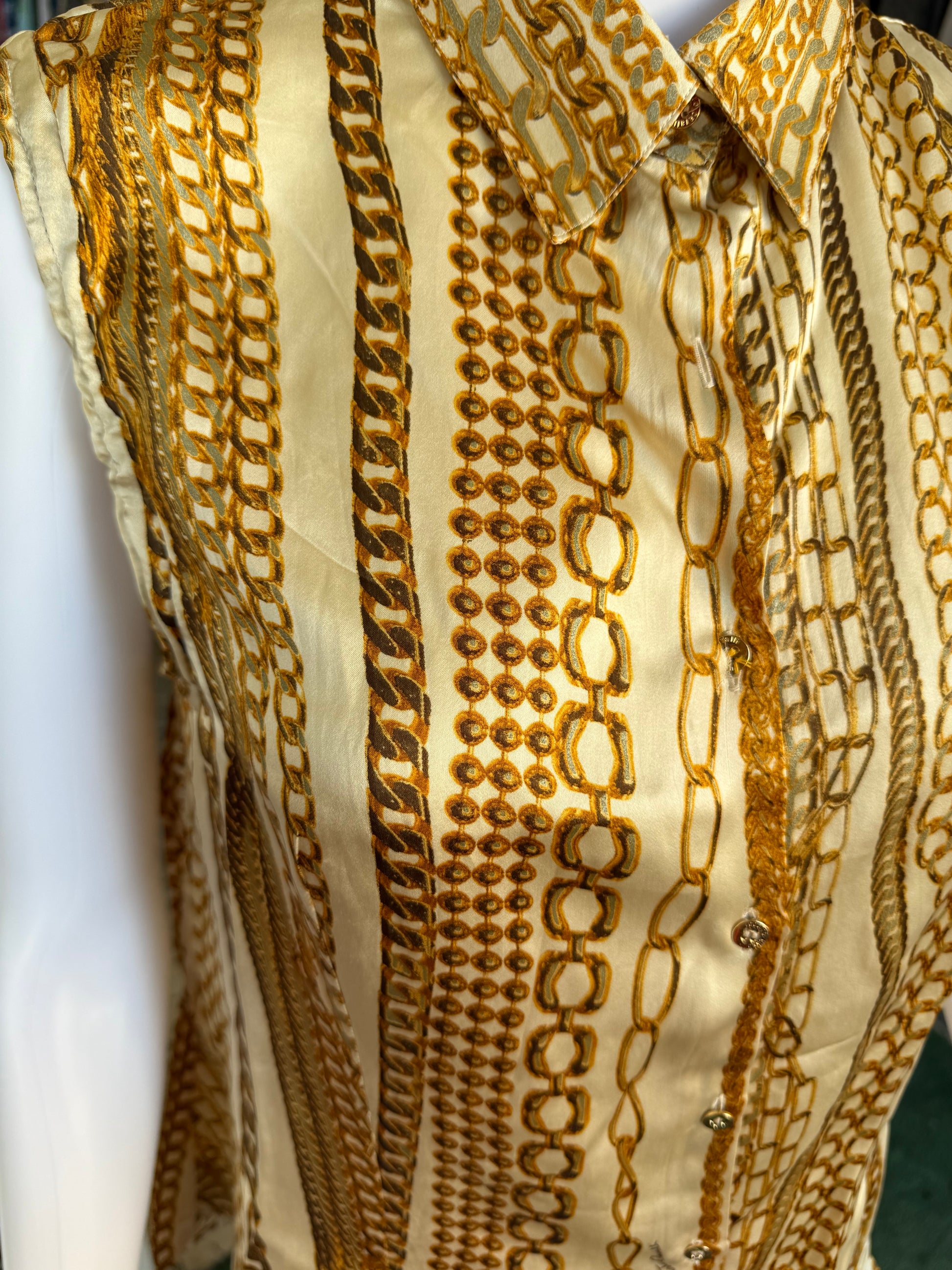 Camicia Roberto Cavalli smanicate FW2003 catene