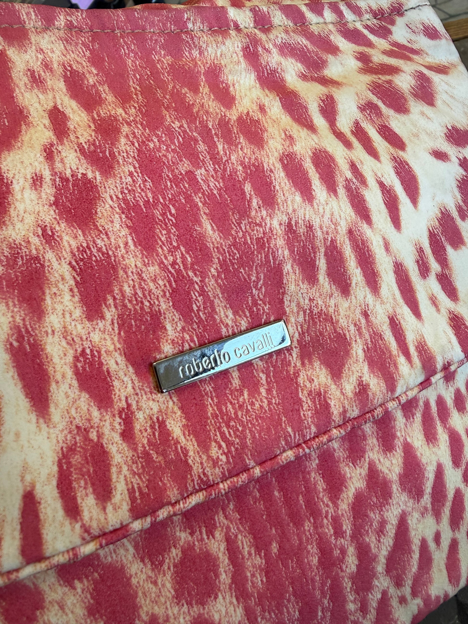 Borsa Roberto Cavalli SS2000 pink leopard print