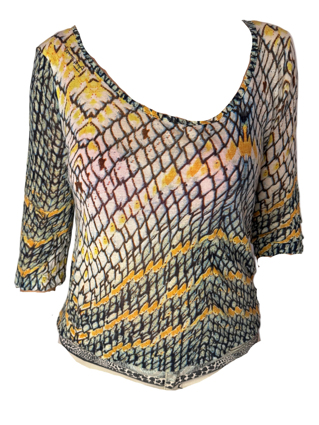 Top Squame pesce Roberto Cavalli Just 2000”