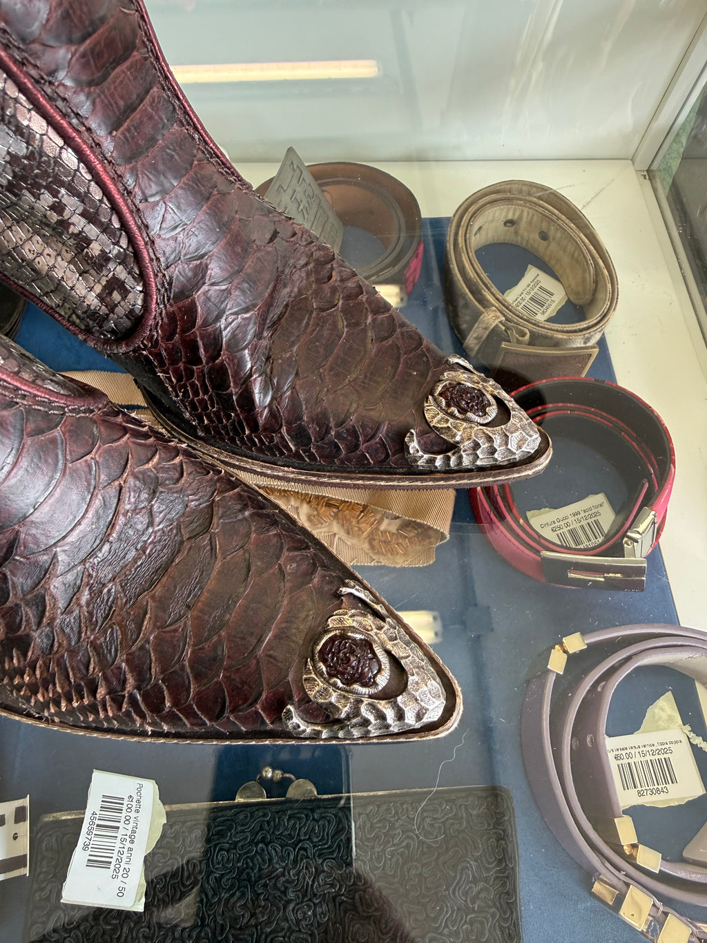 Stivali gioiello Giuseppe Zanotti Cowboy Texani pitone