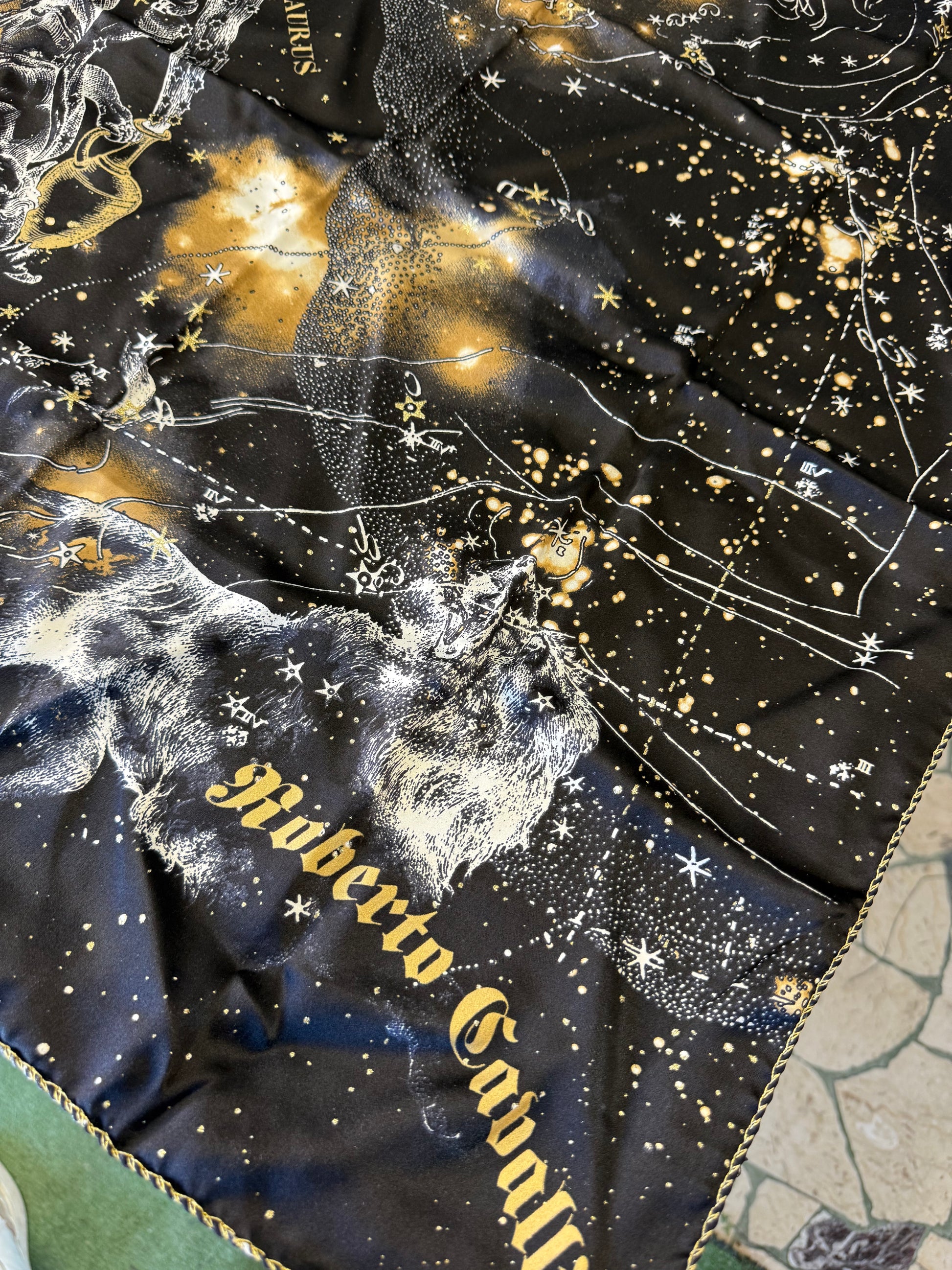 Top / foulard Roberto Cavalli FW2003 astrologia oroscopo