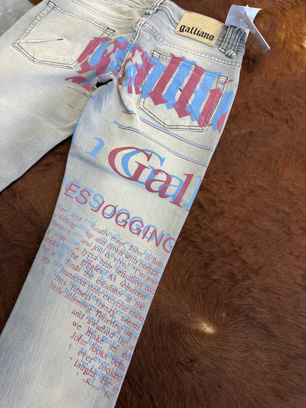 Jeans John Galliano Gazzette 2000” nuovo
