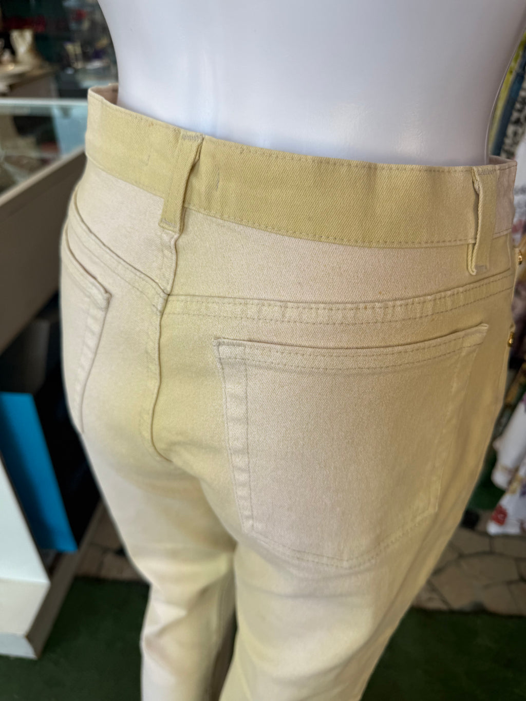 Jeans Roberto Cavalli SS2003 giallo degradè