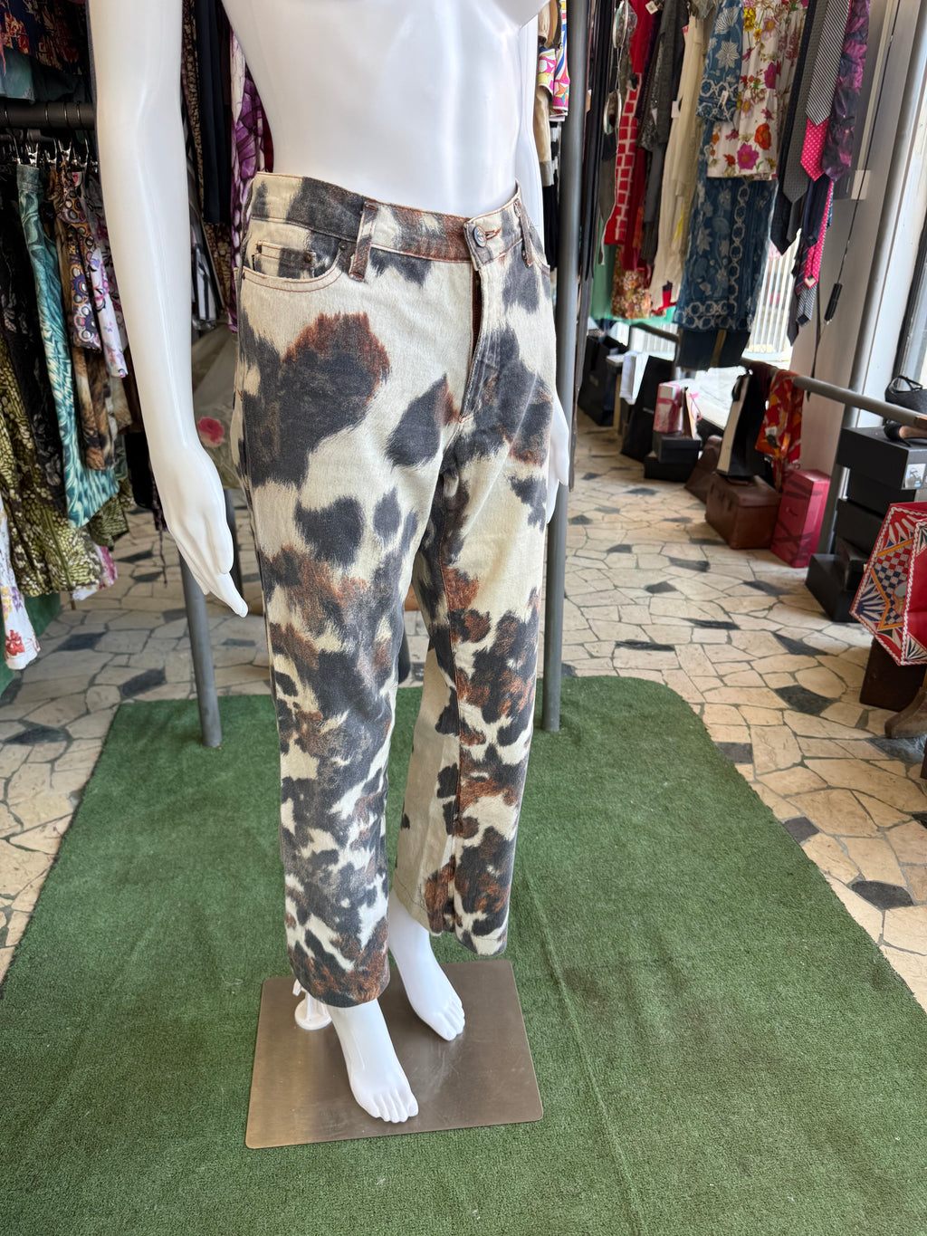 Jeans Roberto Cavalli pezzato micca 00s