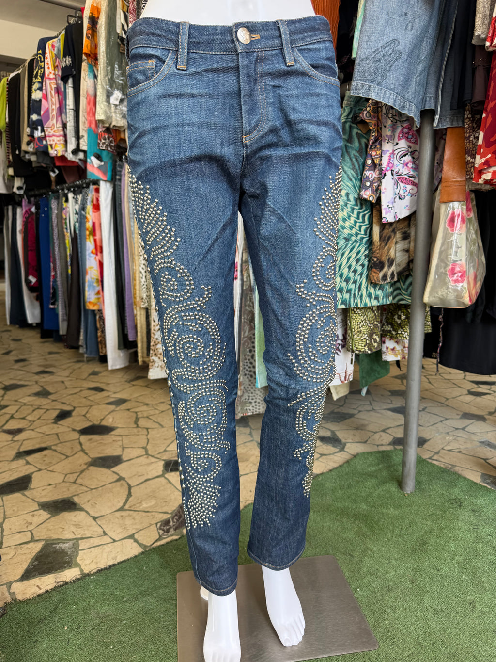 Jeans Versace borchie barocco SS2012