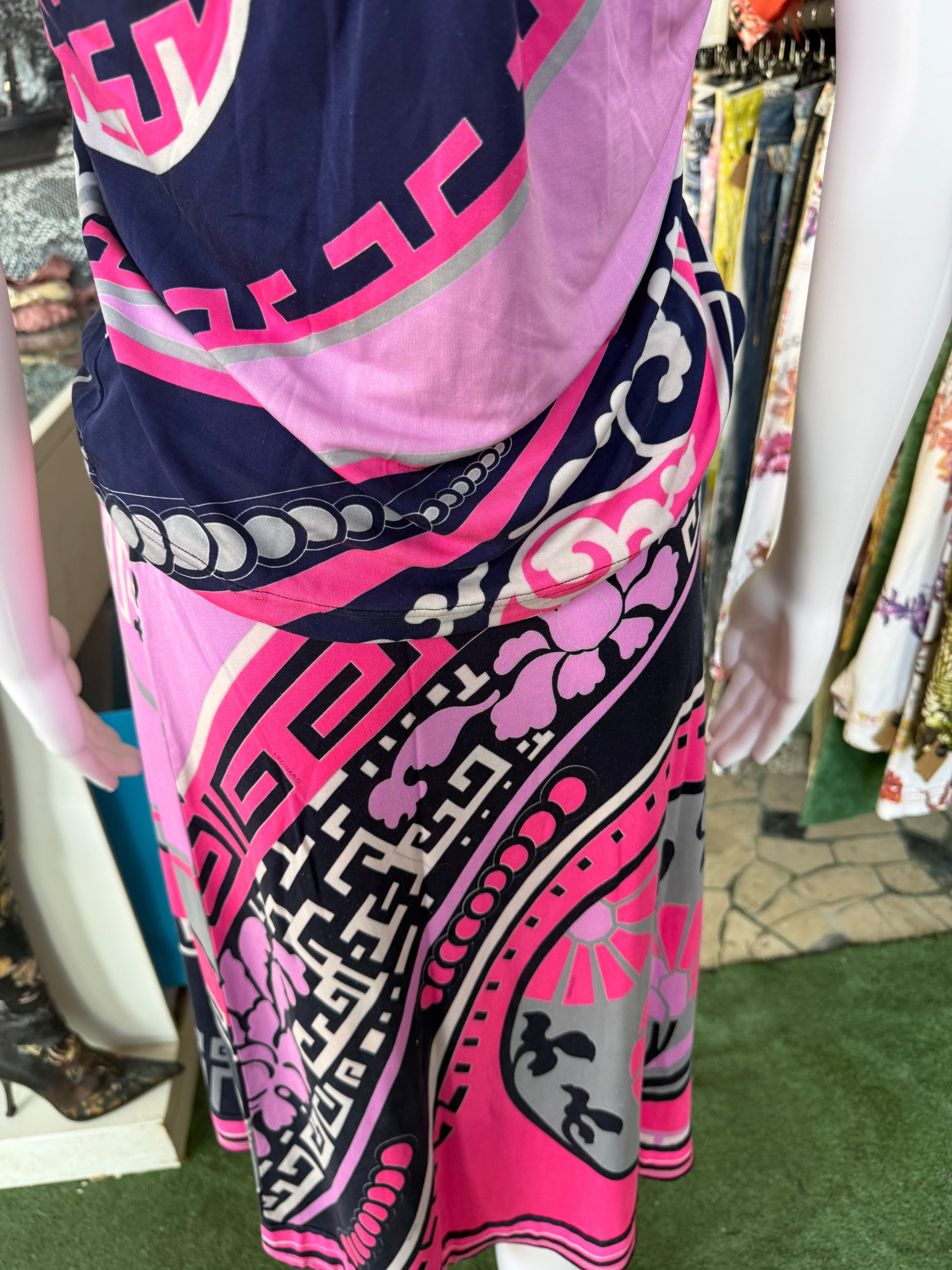 Completo Leonard Paris in seta stile Cina 00s