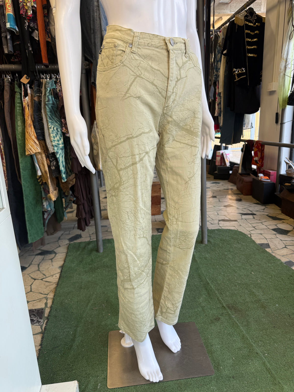 Jeans Roberto Cavalli bosco e rami 00s