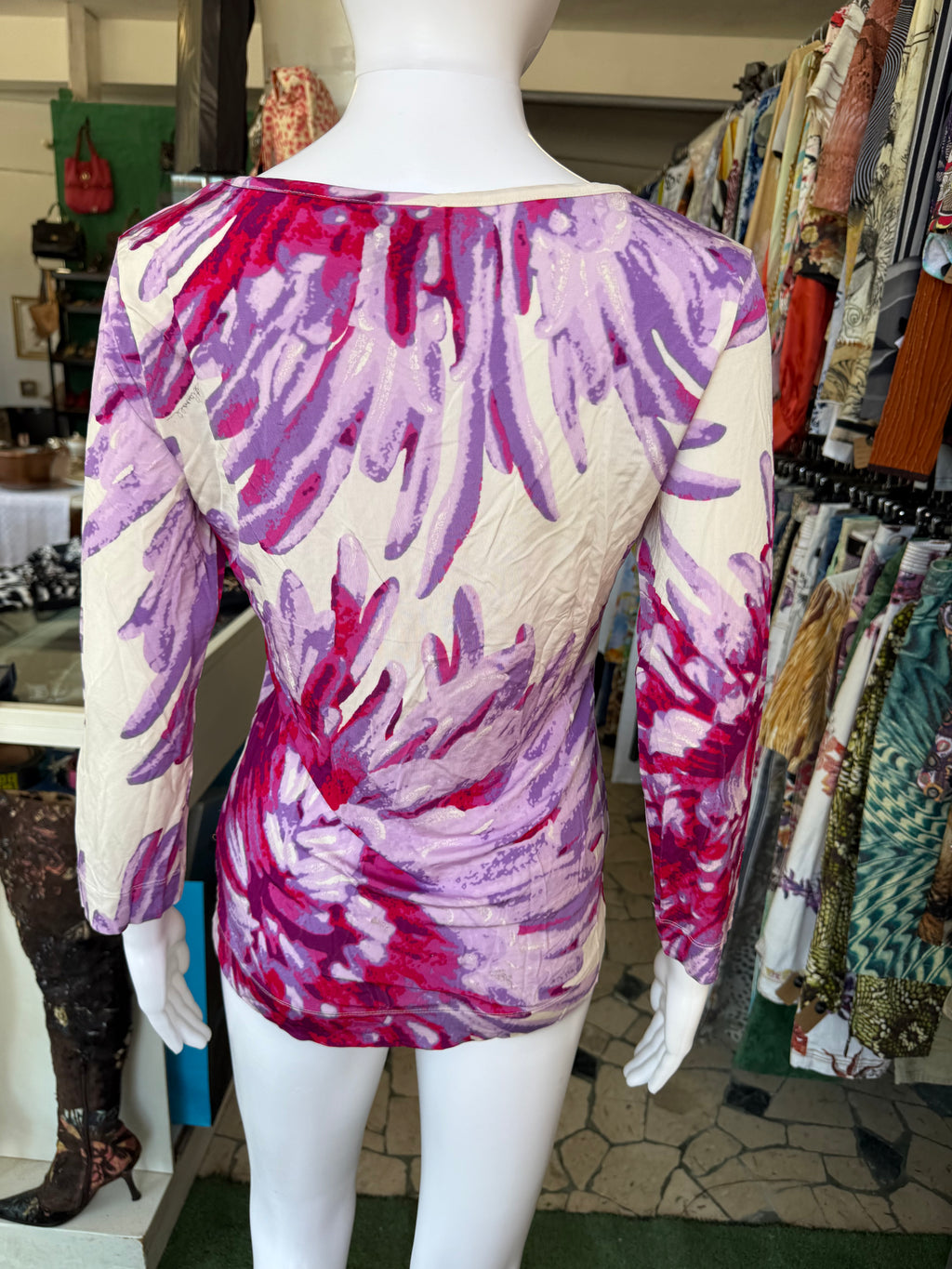 Top Roberto Cavalli petali maxi 2000s