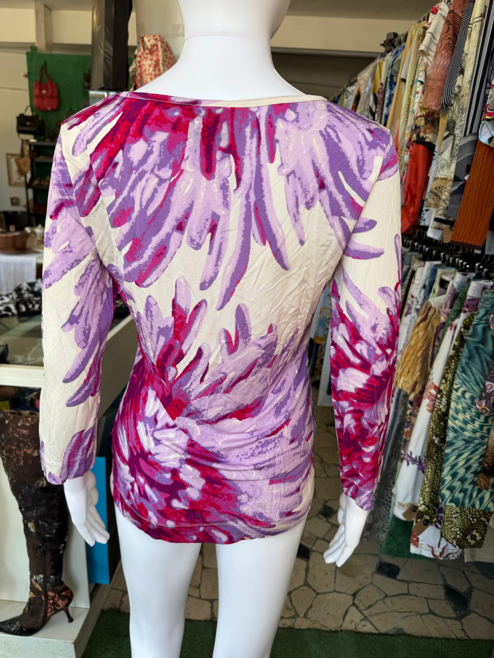 Top Roberto Cavalli petali maxi 2000s