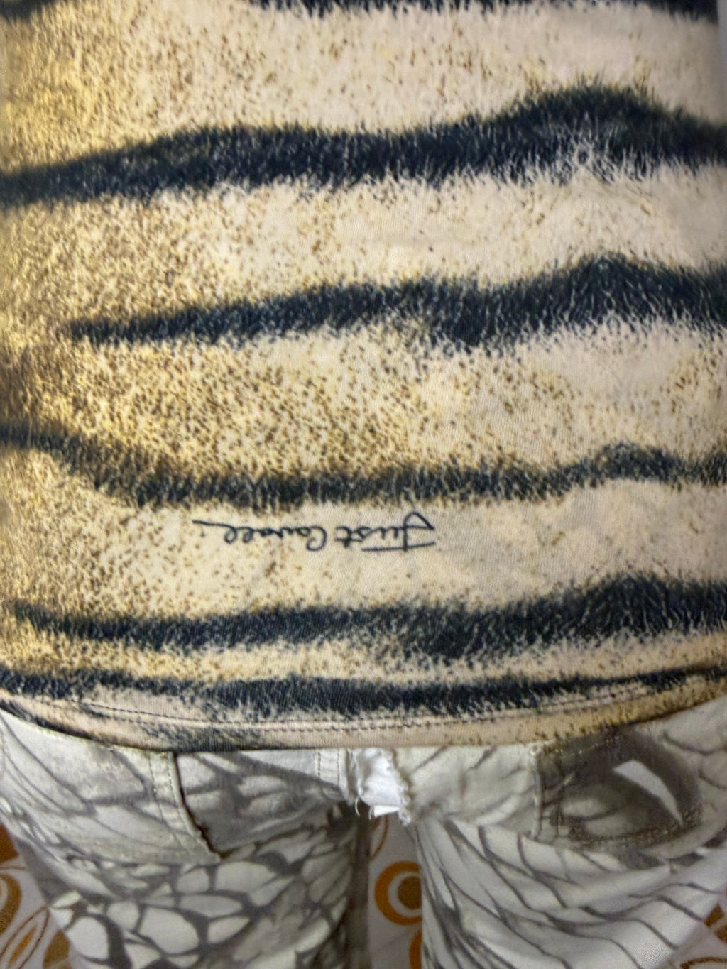 Top schiena scoperta tigre chiara Roberto Cavalli 2000” iconic print