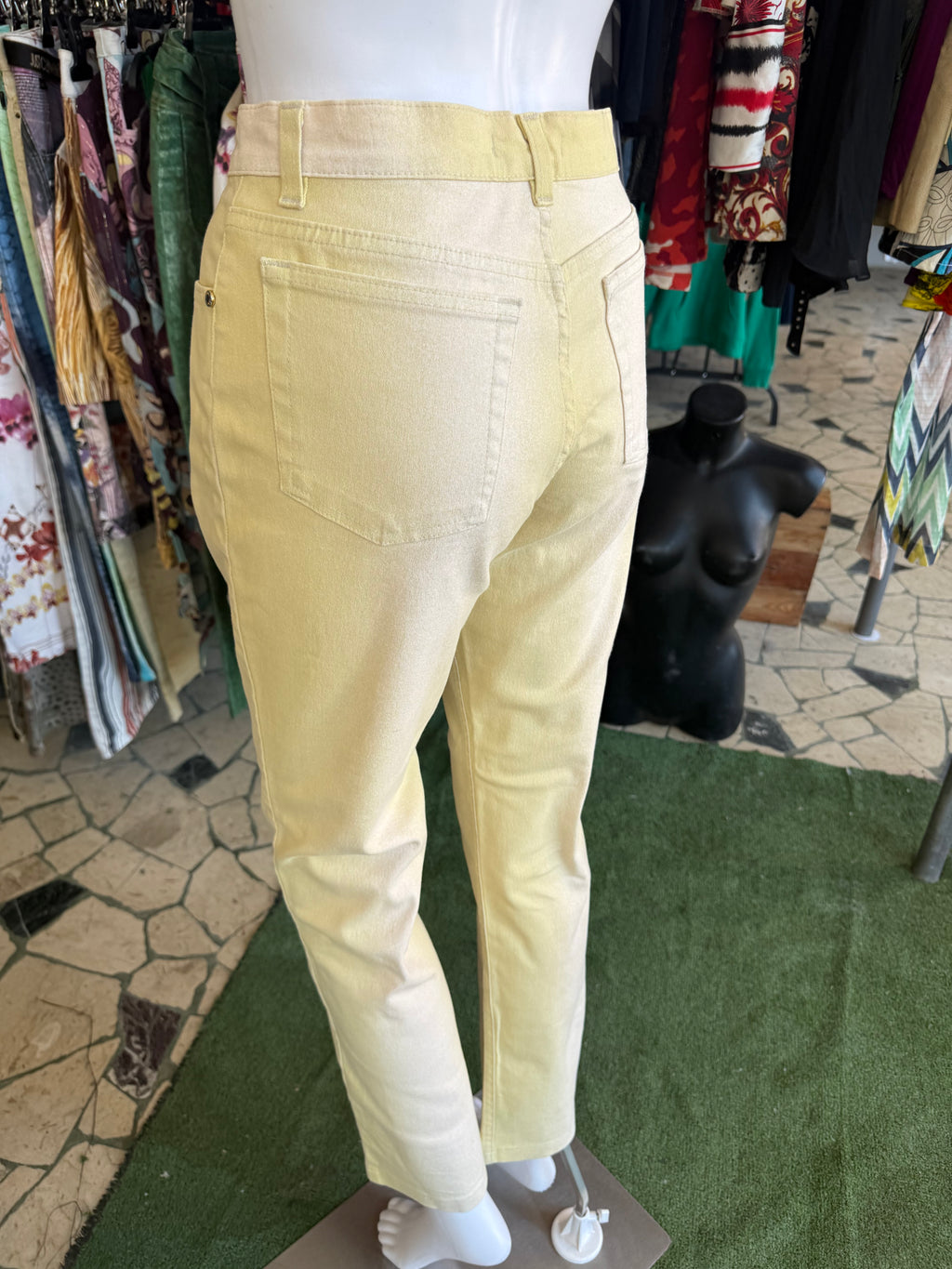 Jeans Roberto Cavalli SS2003 giallo degradè