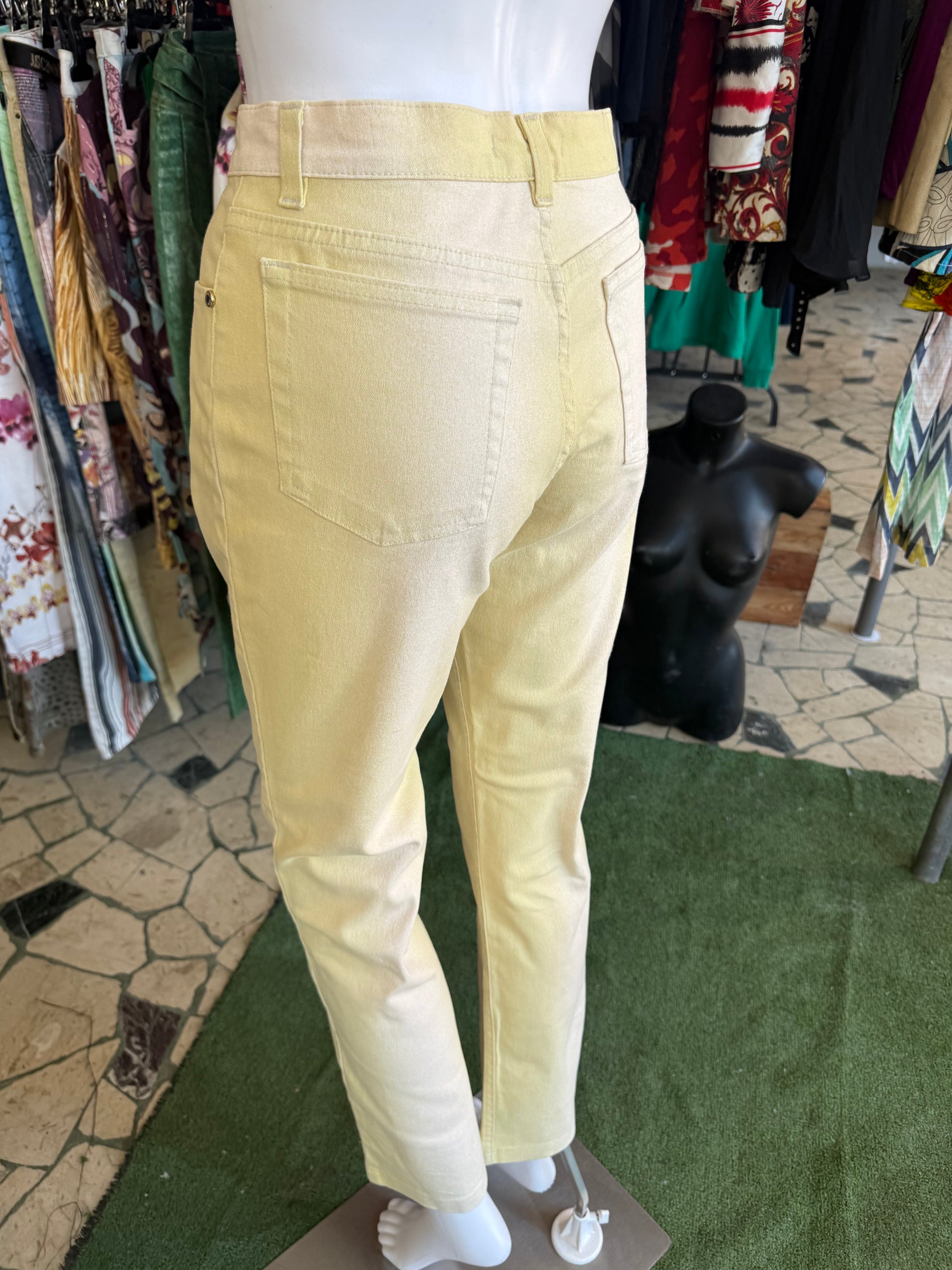 Jeans Roberto Cavalli SS2003 giallo degradè